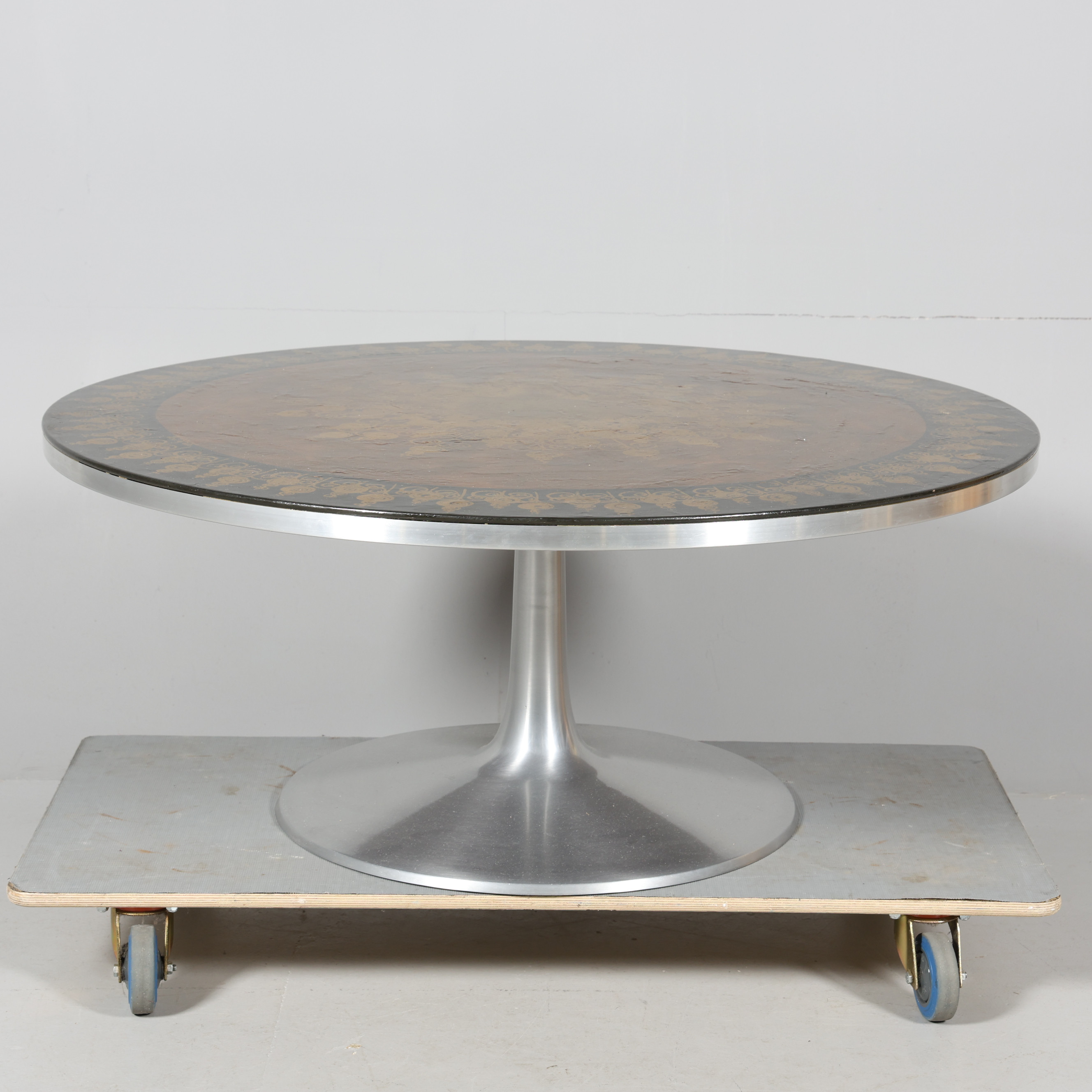 POUL CADOVIUS. SOFFBORD, "Mygge", metall, France & Søn, Danmark.