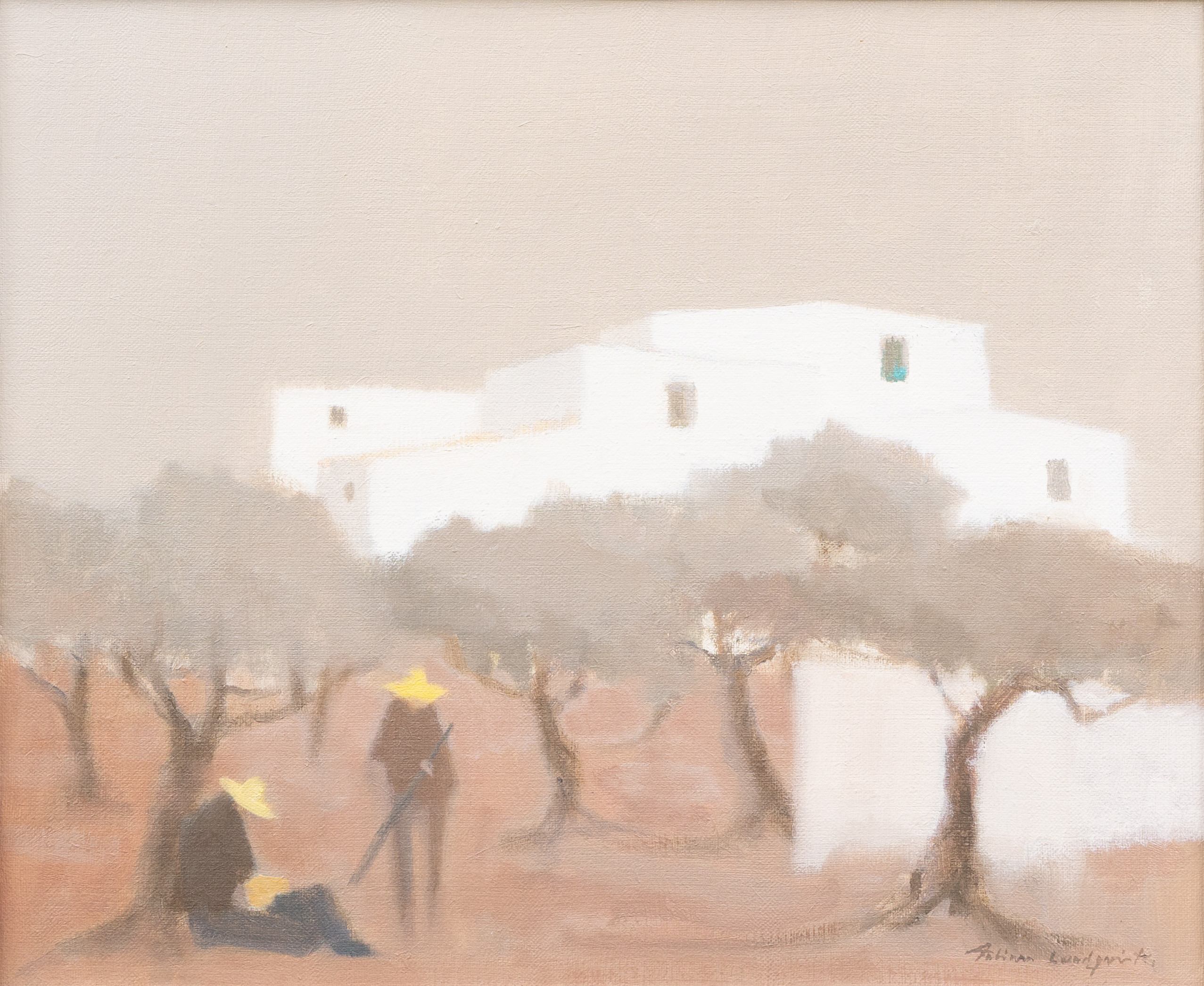 FABIAN LUNDQVIST. I olivlunden, olja på duk, signerad.