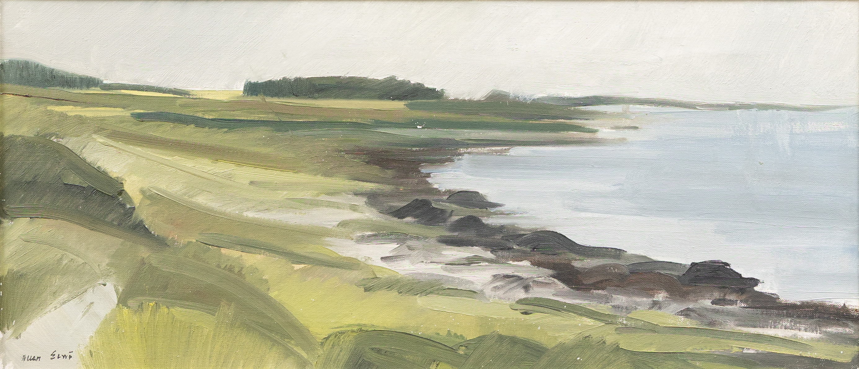 ALLAN ERWÖ (1921-2007). Kustlandskap, olja på duk, signerad.