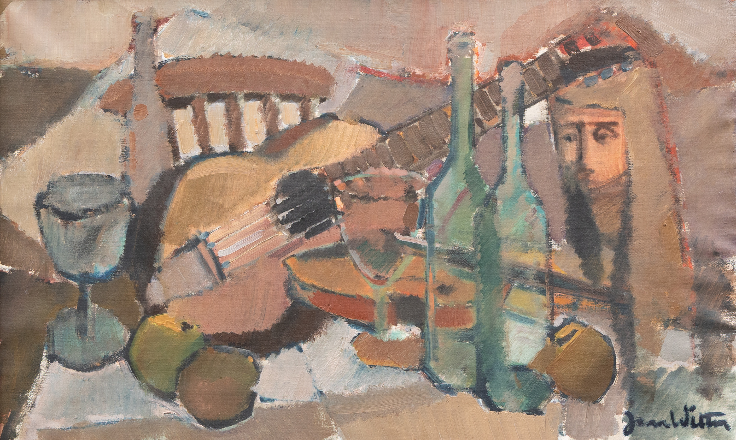 JEAN WILTON-JOHANSSON, (1934-2011). Stilleben, olja på duk, signerad.