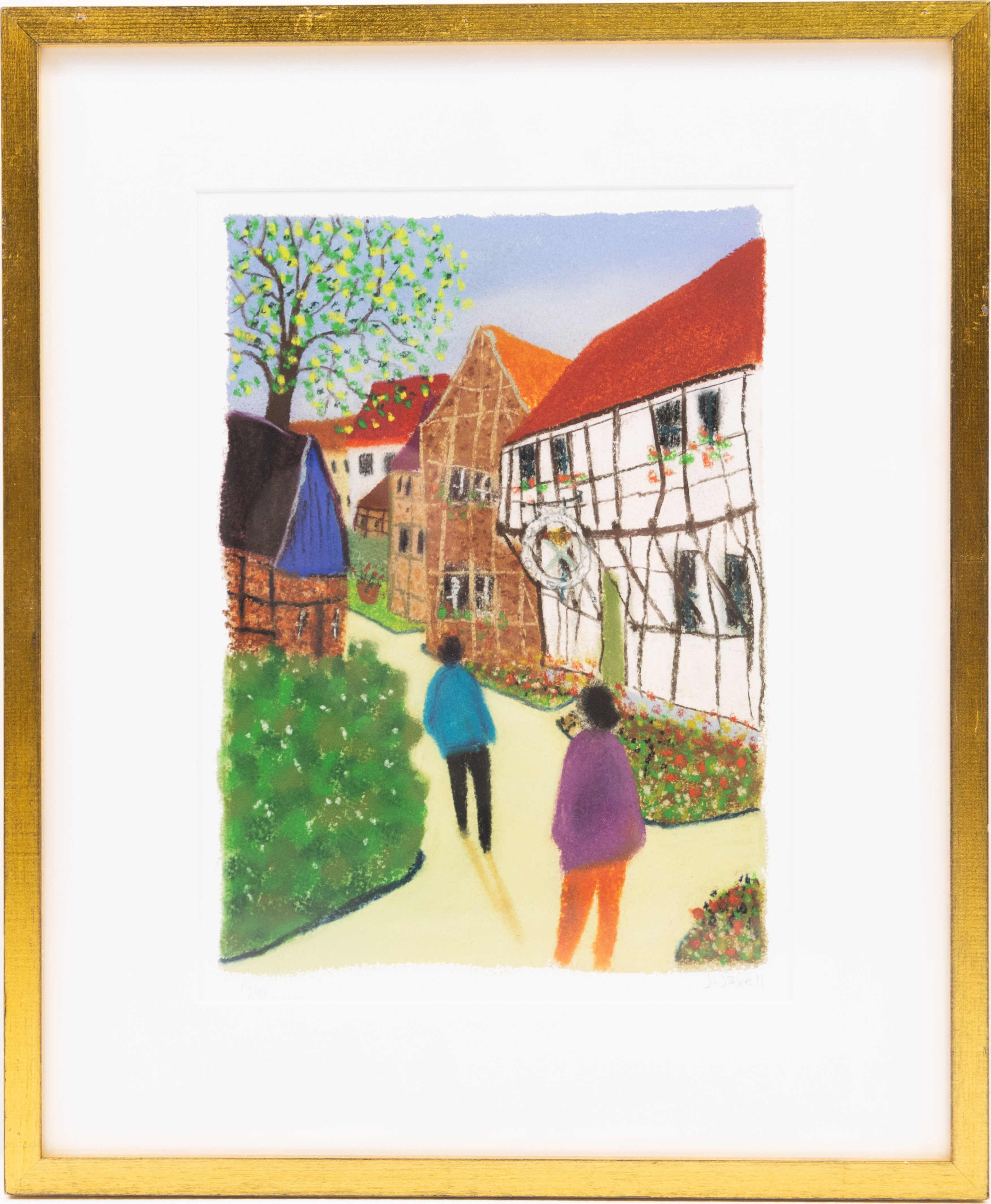 JENNIFER SAXELL. Litografi, 14/99, 39x46 cm.