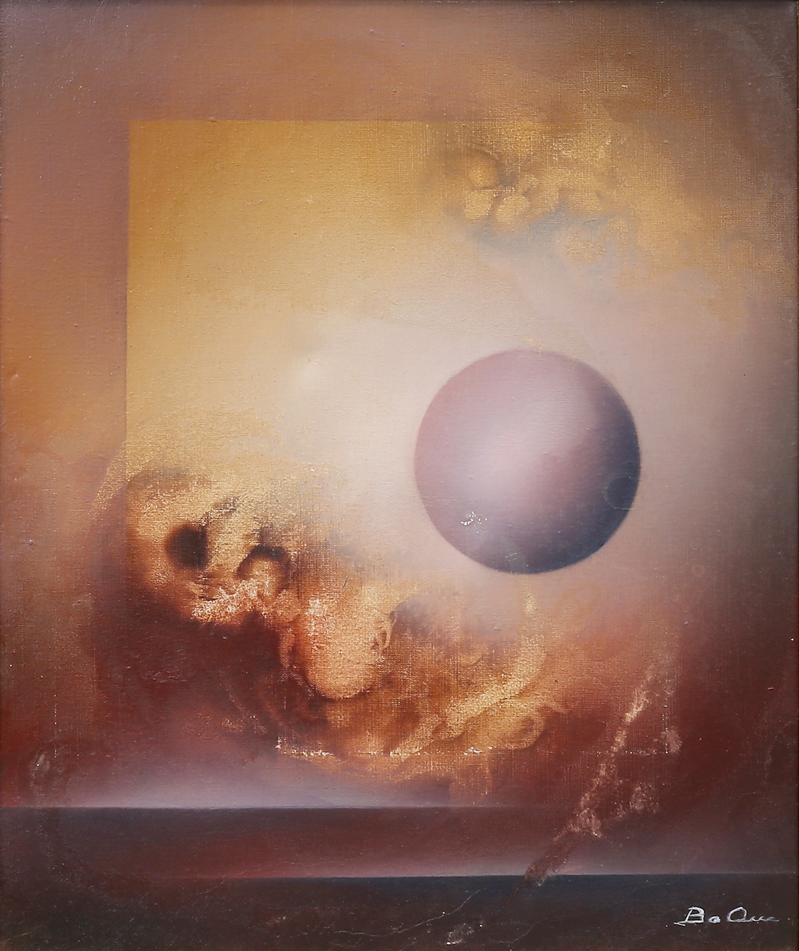 BO ÖRN. (Finland, född 1949). Geometrisk komposition, olja på duk, signerad.