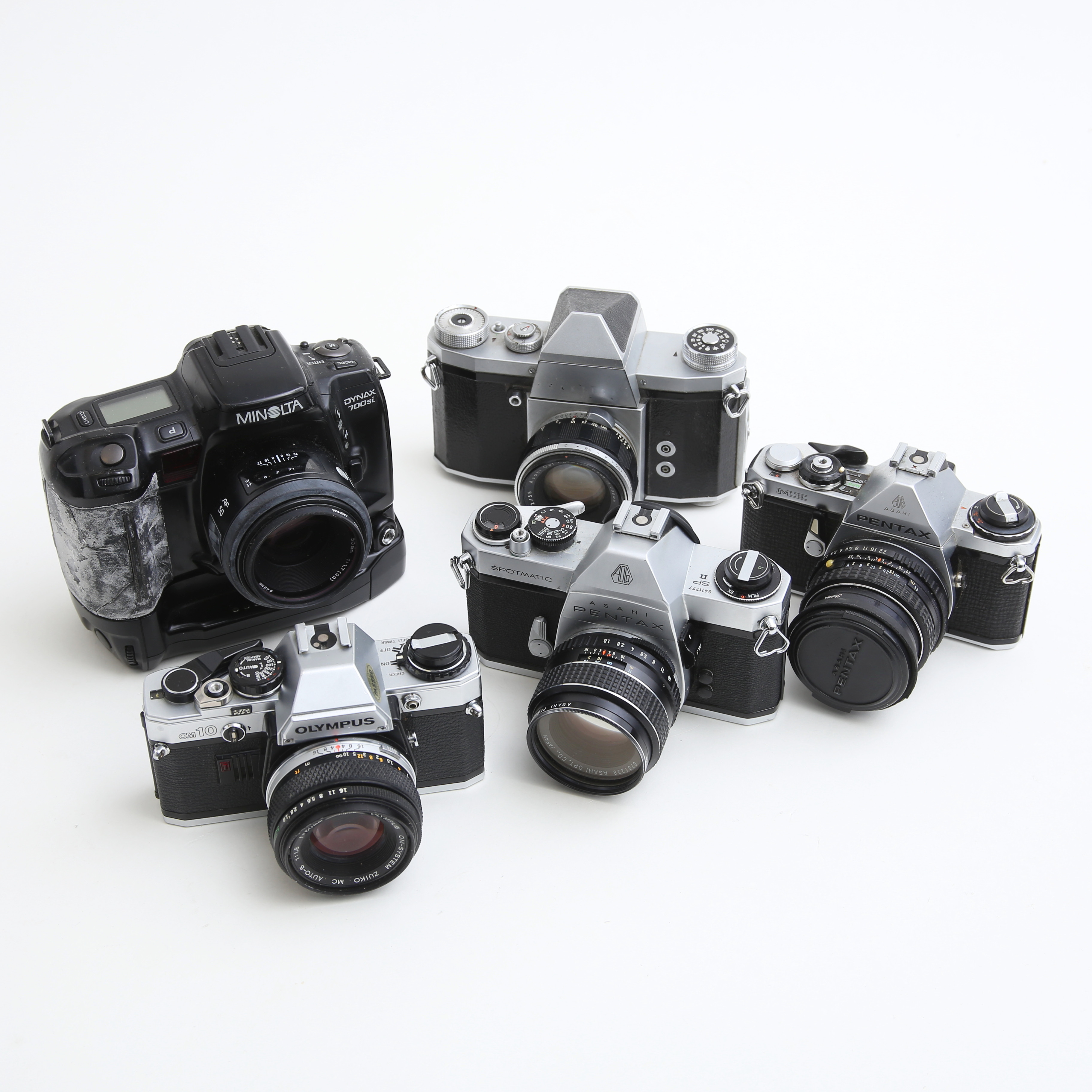 KAMEROR 5 st, Pentax, Olympus, Minolta, Praktica.