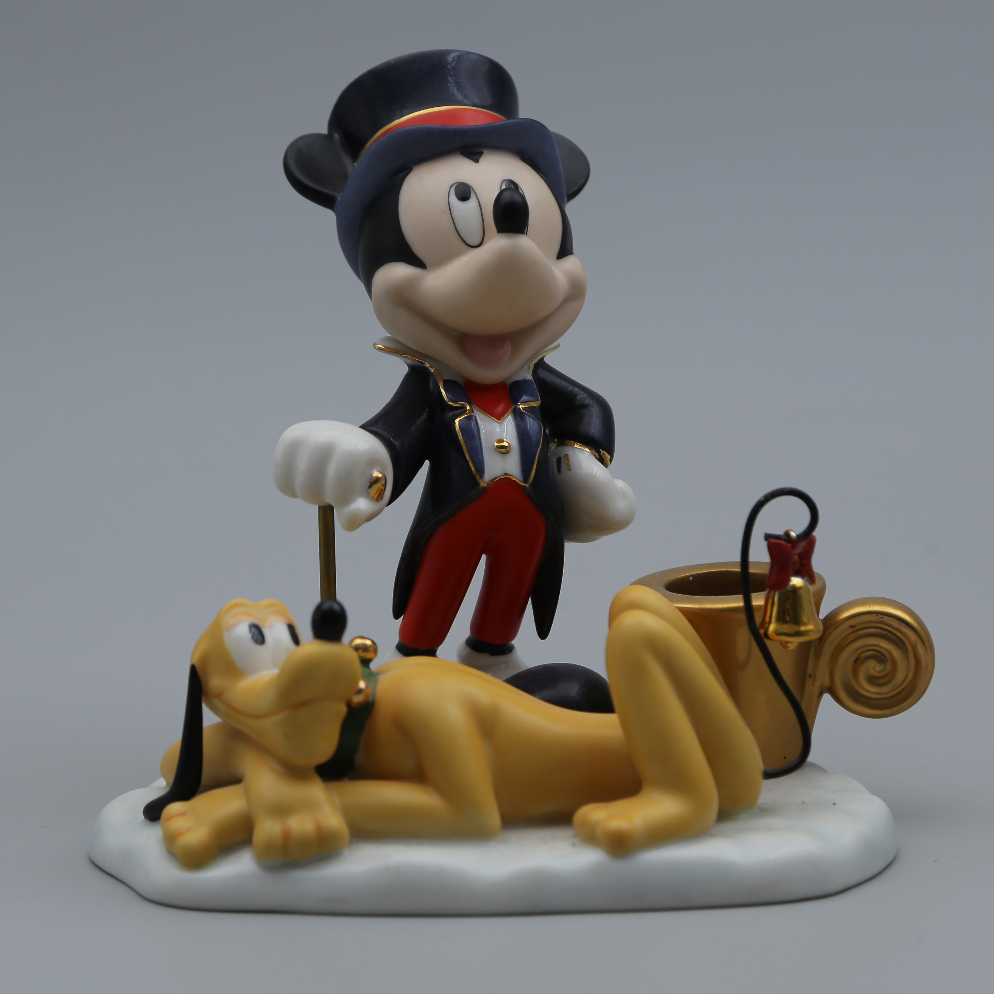 STEFAN LINDAHL, LJUSSTAKE "MUSSE & PLUTO" DISNEY CHRISTMAS COLLECTION, FYRKLÖVERN, FÖRSTA UTGÅVAN.