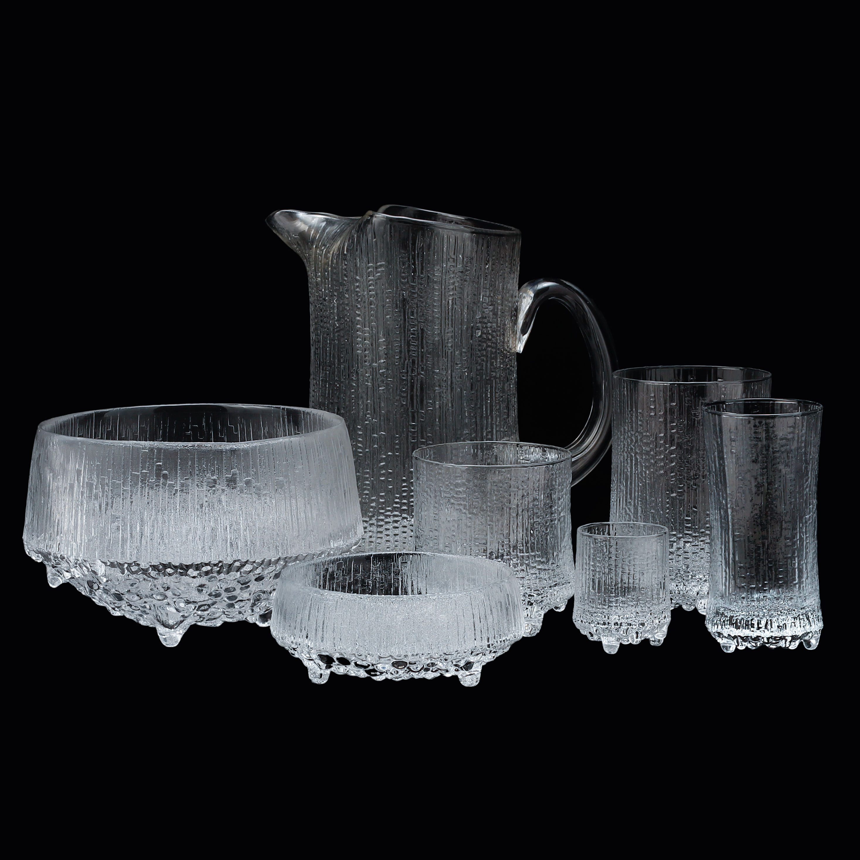 TAPIO WIRKKALA. Glasservis, 63 delar, "Ultima Thule", Iittala.