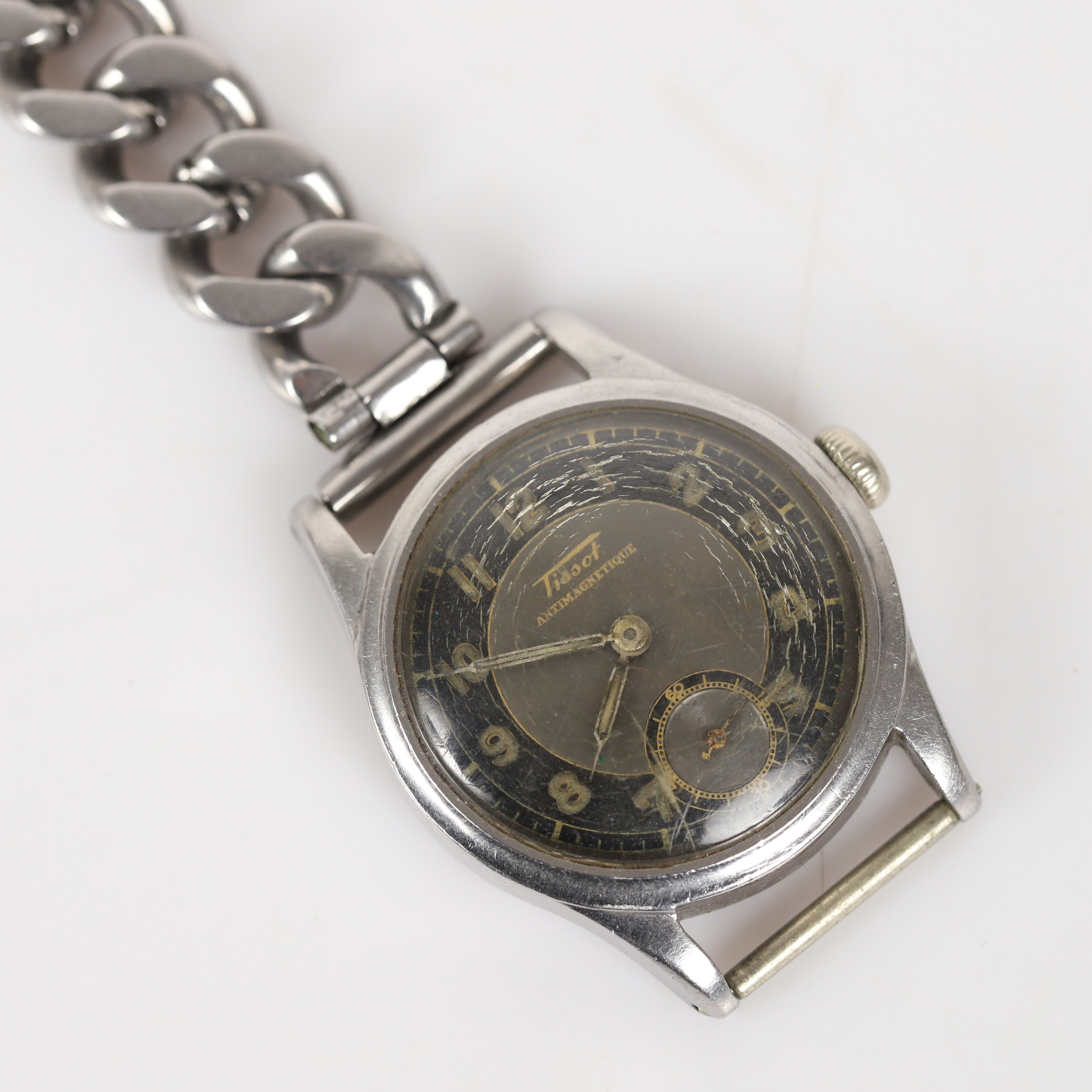 ARMBANDSUR, Tissot Antimagnetique, stål, 1900-talets mitt.