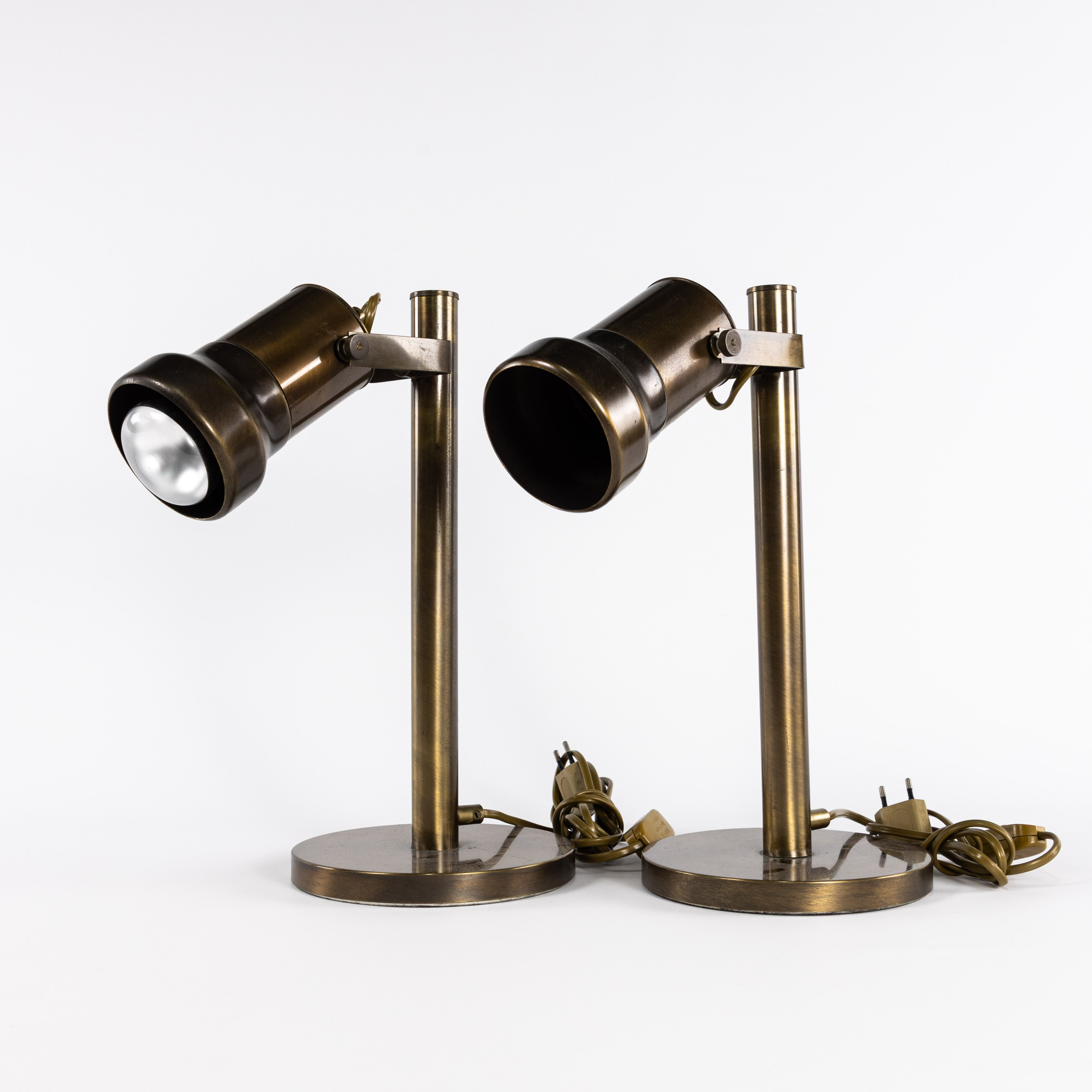 BORDSLAMPOR, ett par, Fischer Leuchten, Tyskland.