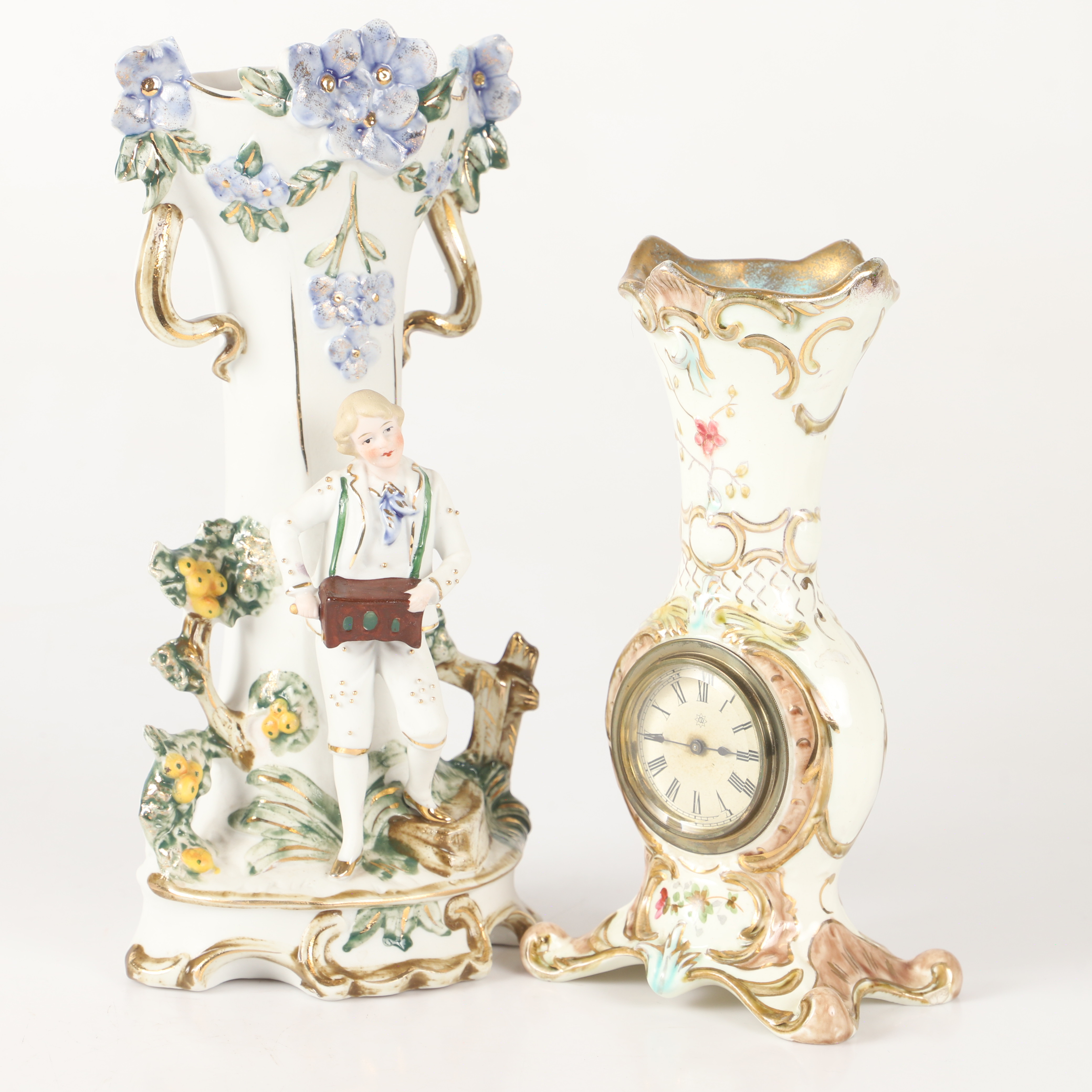 VASER, 2 stycken, porslin, troligtvis, Tyskland, 1900-tal.