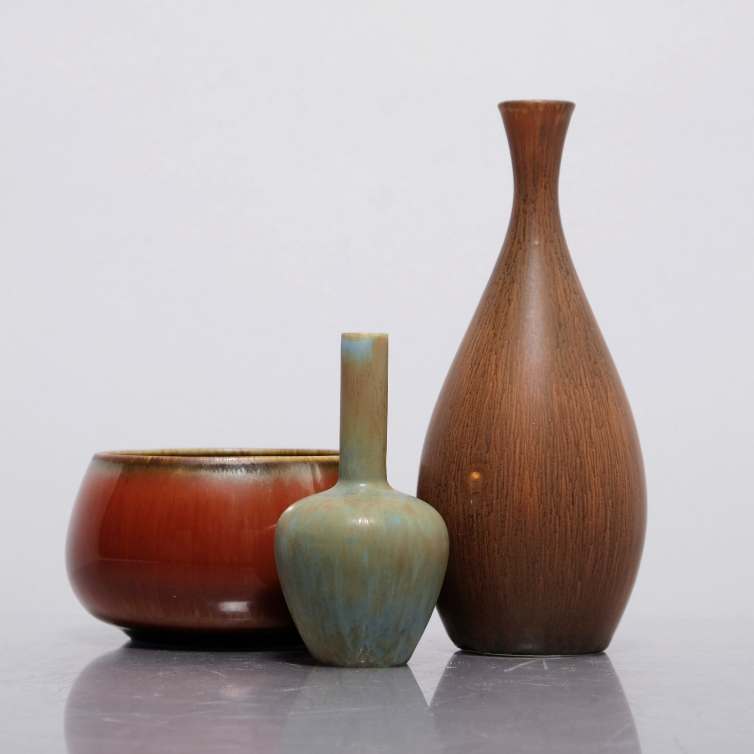 CARL-HARRY STÅLHANE. 3 delar 2 vaser 1 skål, andra upplagan.