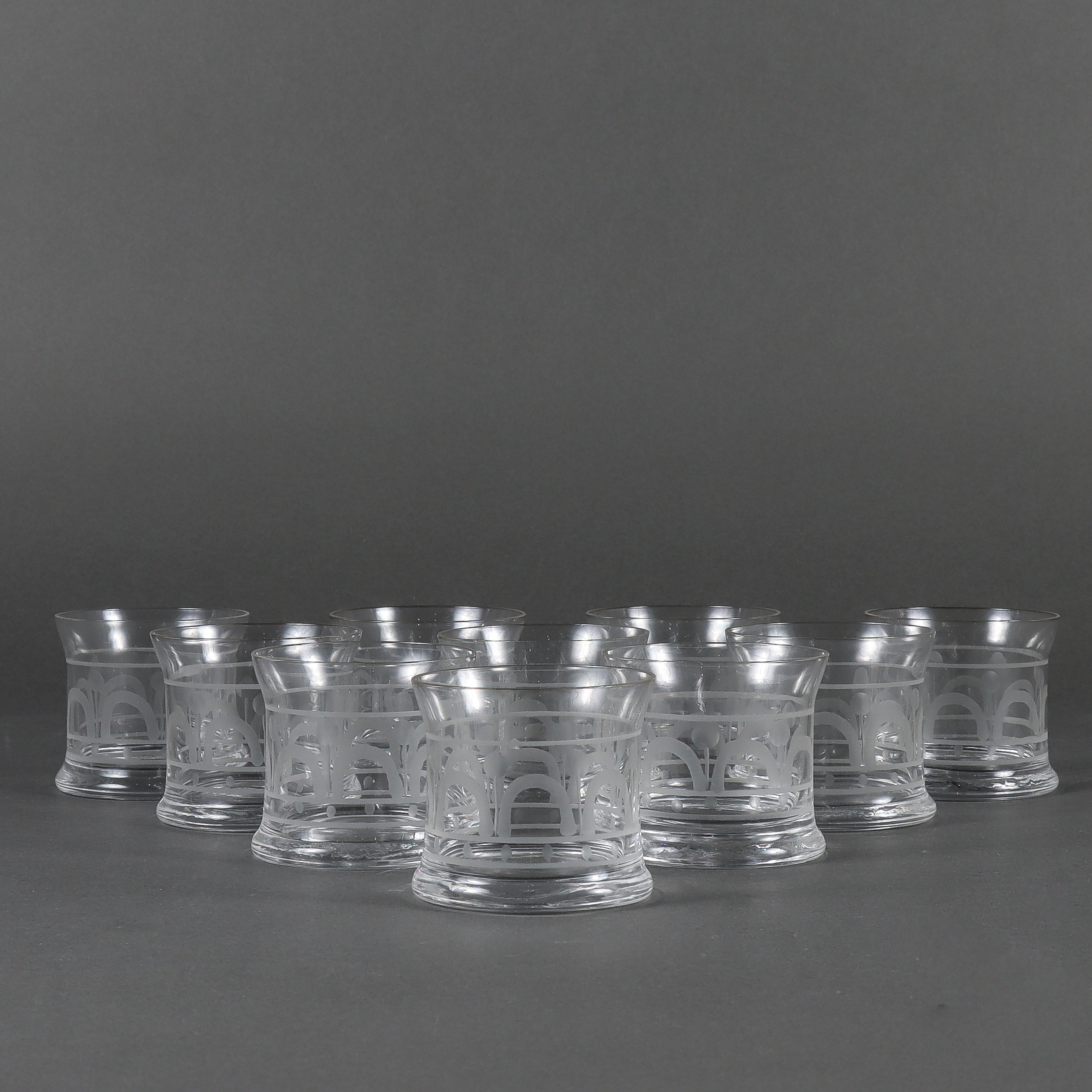 BERTIL VALLIEN. WHISKYGLAS 10 stycken, Kosta Boda Husar.