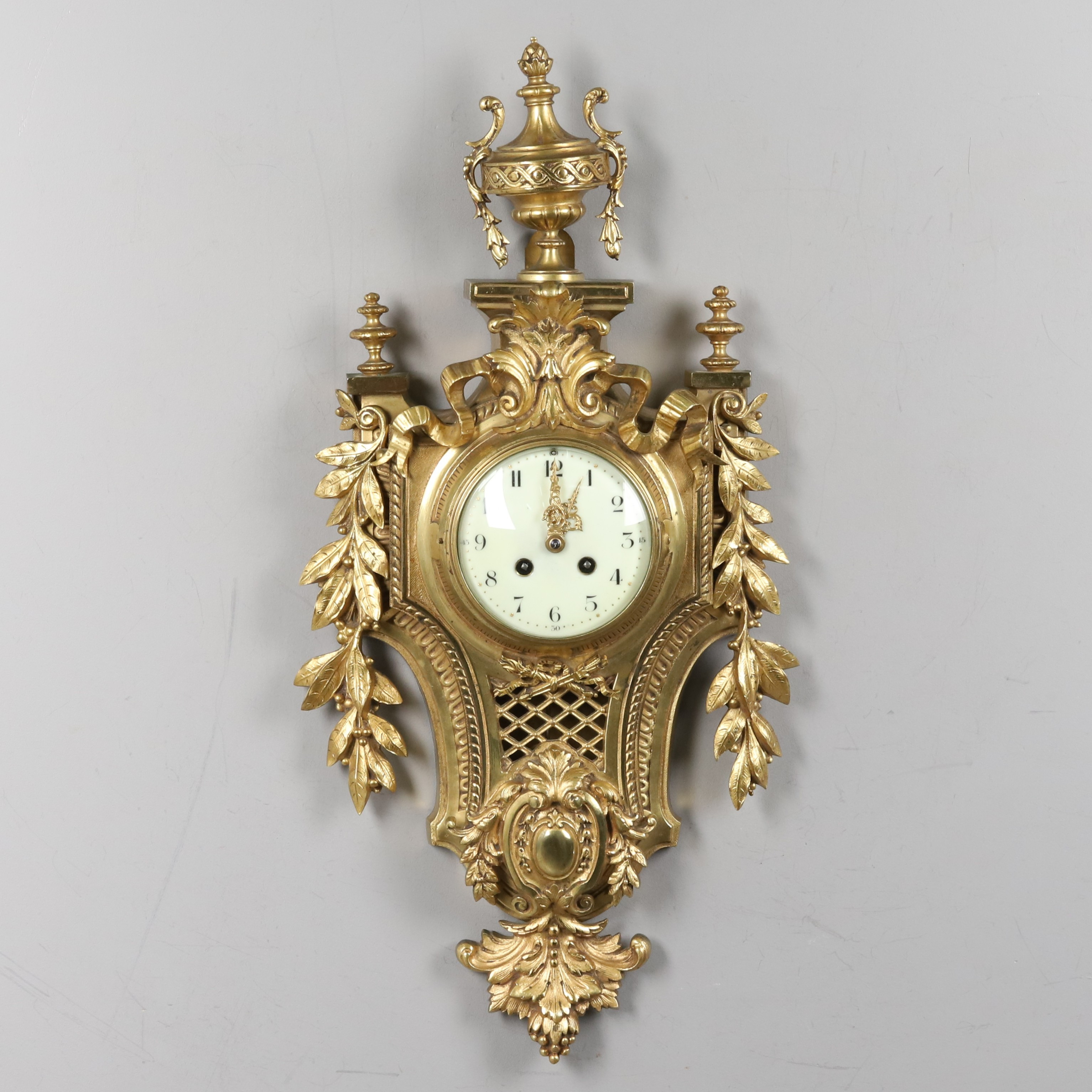 VÄGGPENDYL, metall, Japy Freres & Co. Louise XVI stil, Frankrike.