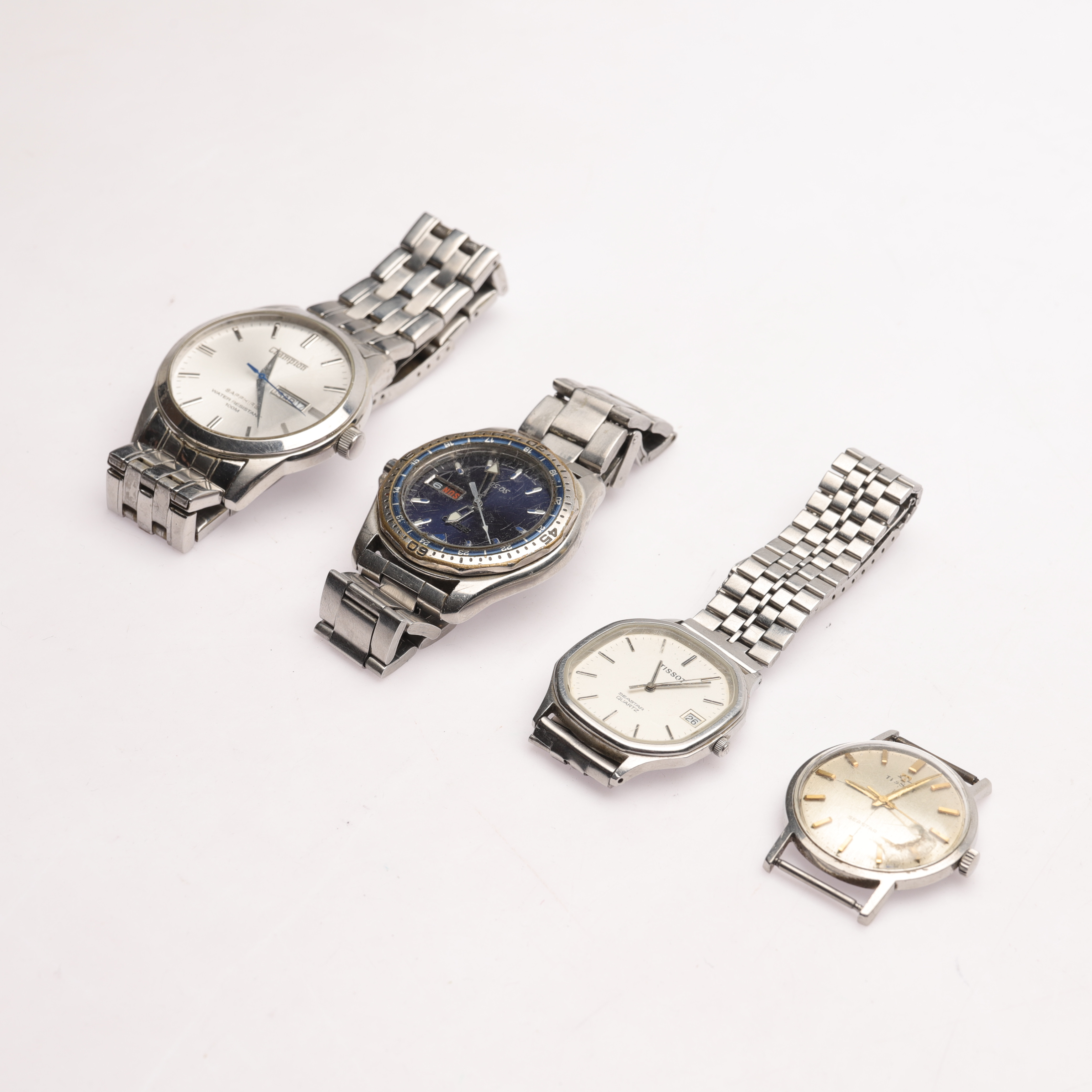 ARMBANDSUR, 4 st, b.la. Tissot/Seiko.