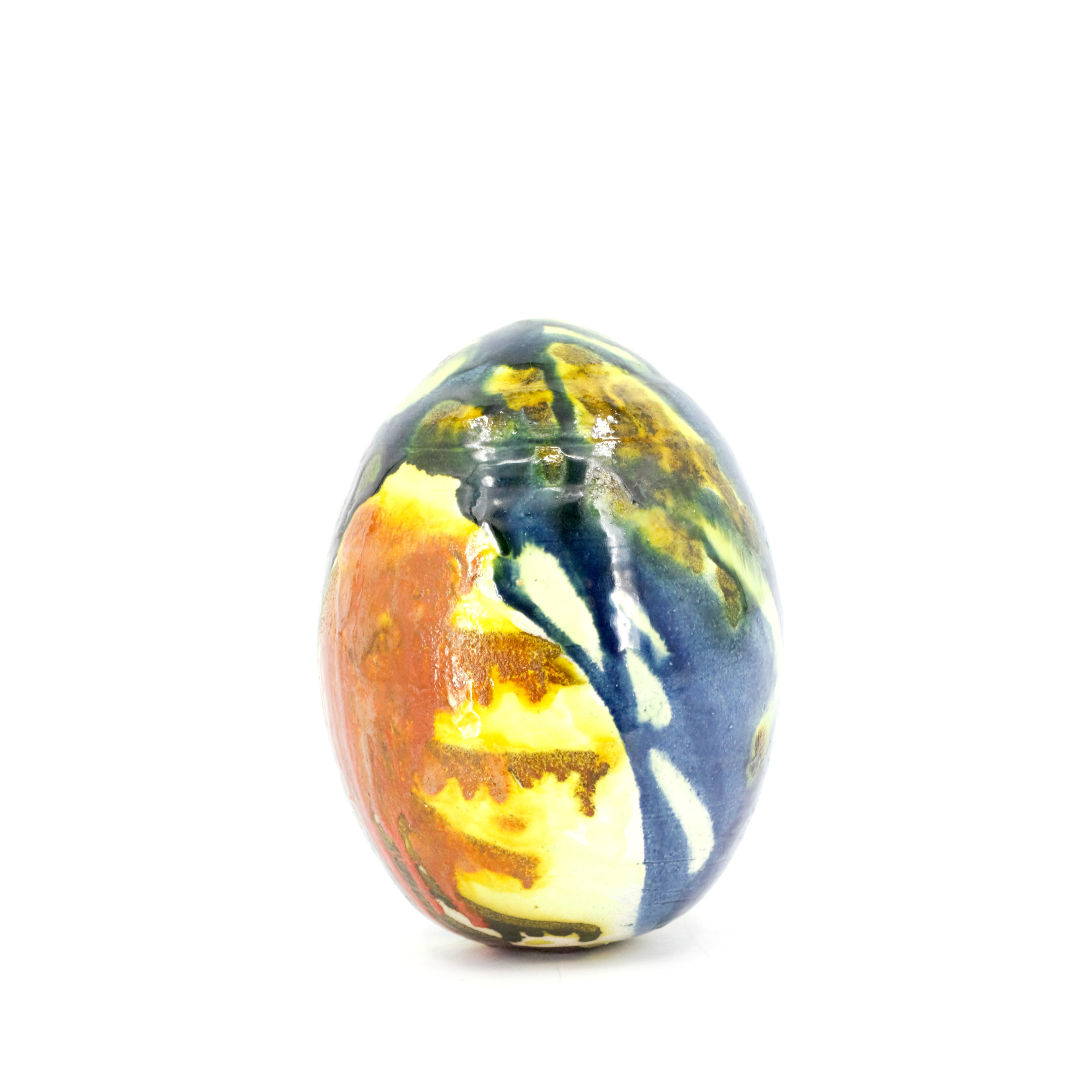 ANETTE DANIELSSON-DAHLGREN. Skulptur, ägg, glaserad keramik, signerad, 1900-talets senare del.