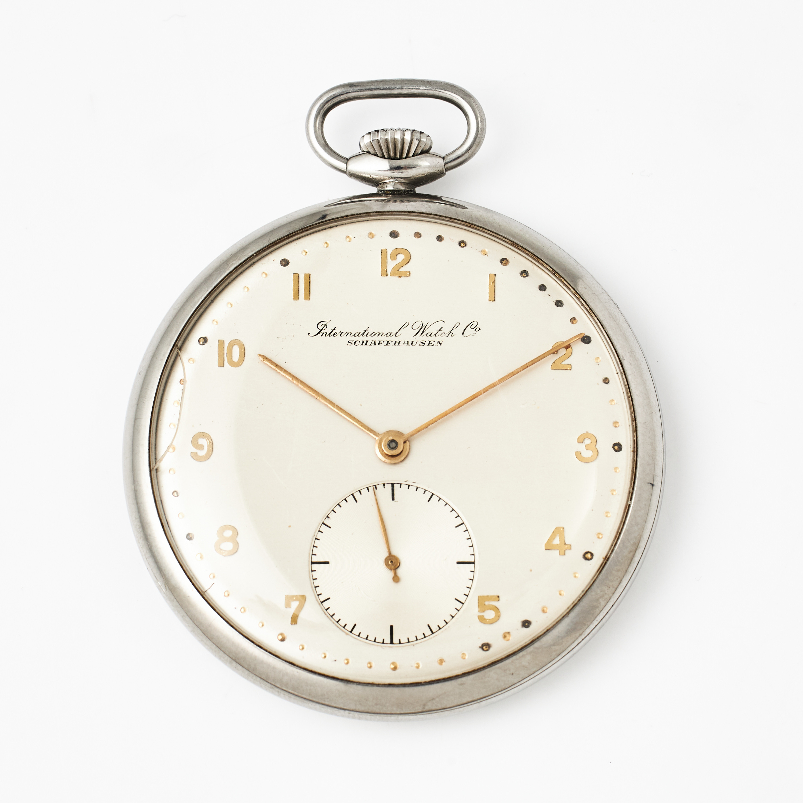 IWC, fickur, 47,5 mm, stål (Staybrite), ca 1930.