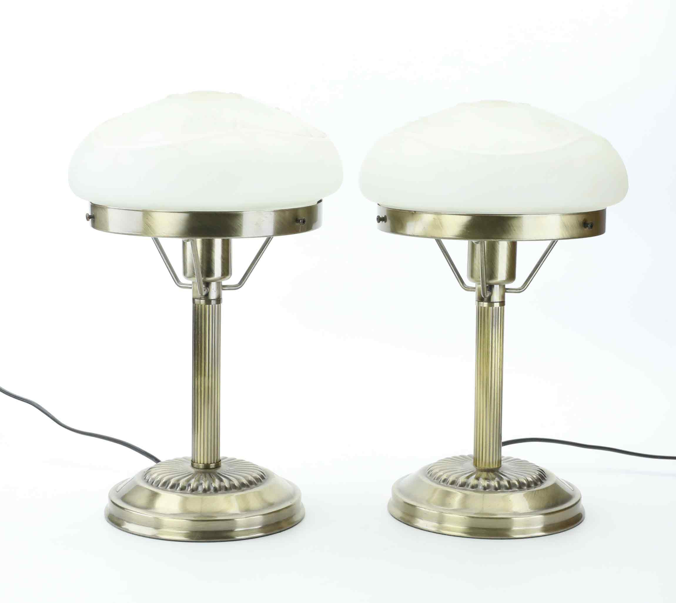 BORDSLAMPOR, ett par, strindberg-modell, Cottex, sverige, 1900-tal.