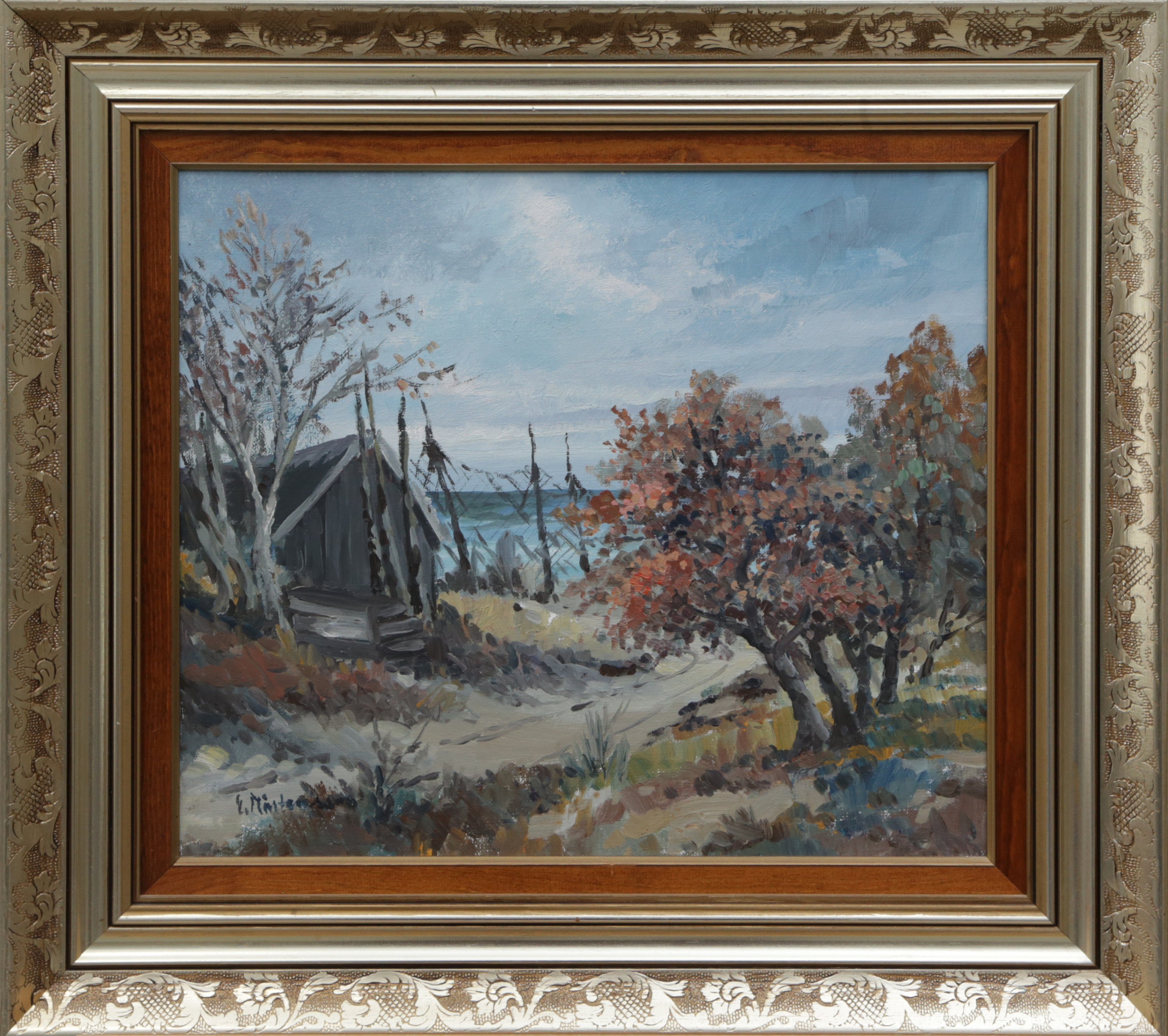 OIDENTIFIERAD KONSTNÄR. OLJA, på duk, signerad E Mårtensson.