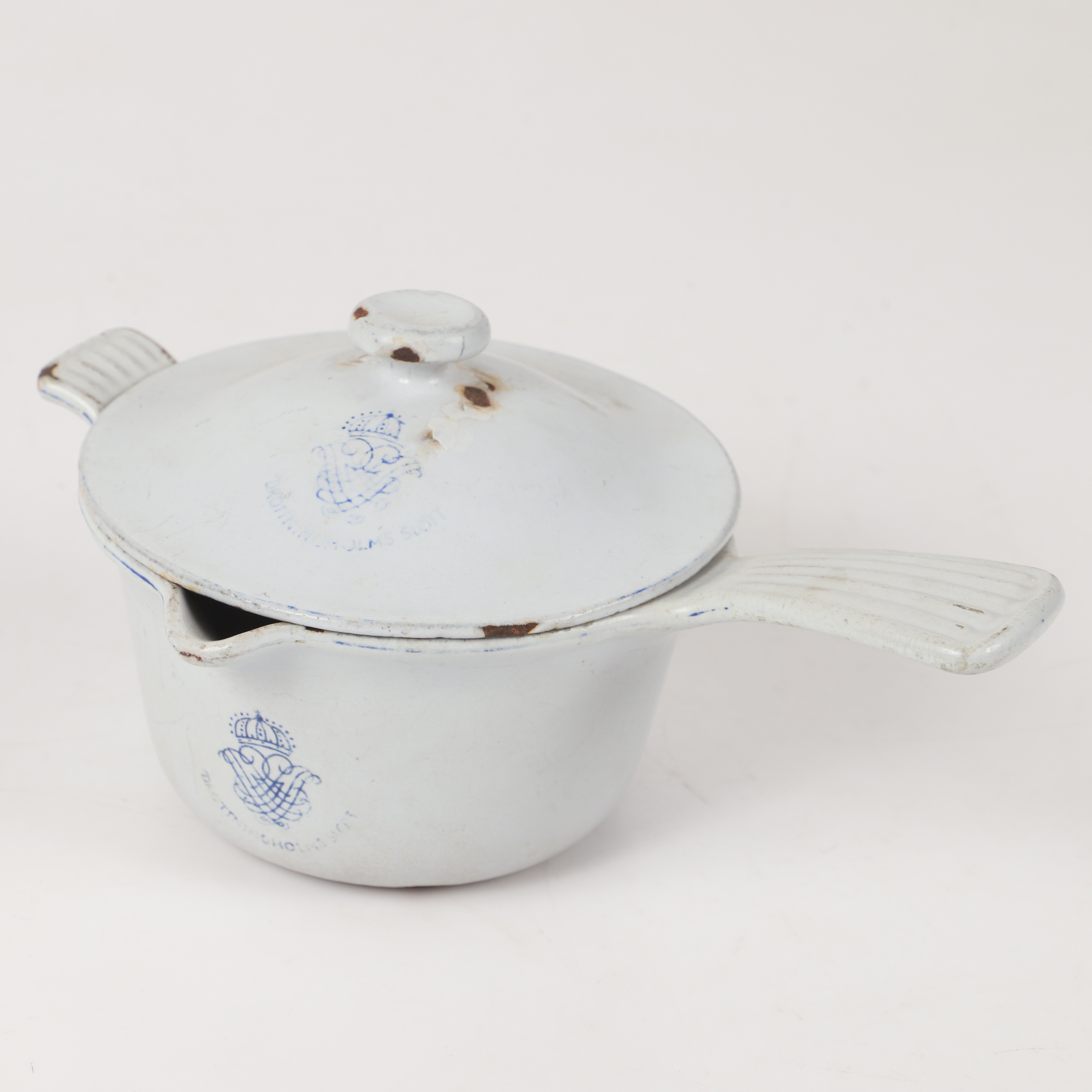 GJUTJÄRNSGRYTA, Drottningholms slott, emaljerad, Husqvarna Norrahammar.