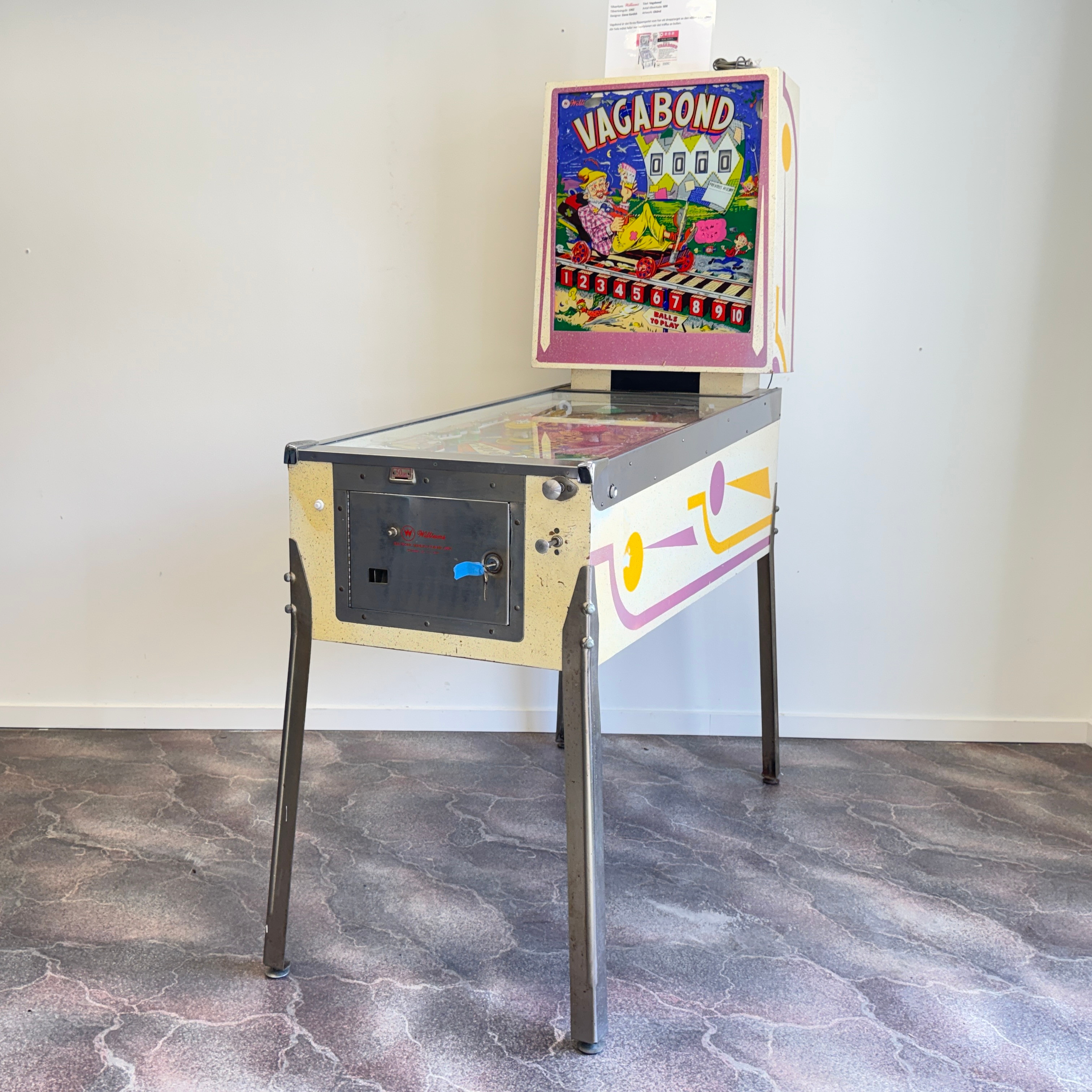 FLIPPERSPEL, WILLIAMS VAGABOND, 1962, USA.