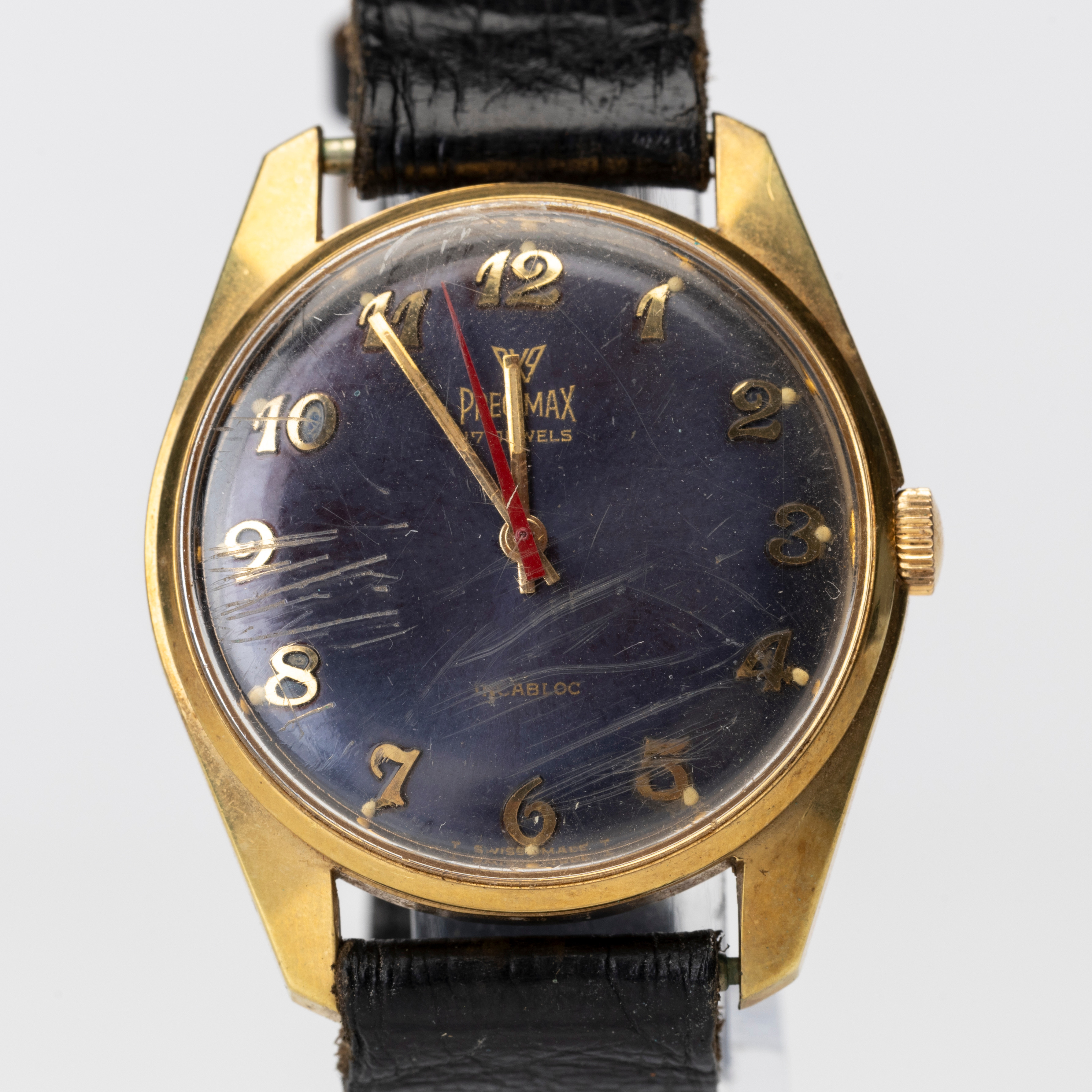 PRECIMAX, armbandsur, manuell, boett av doublé/stål, 1900-talets andra hälft.