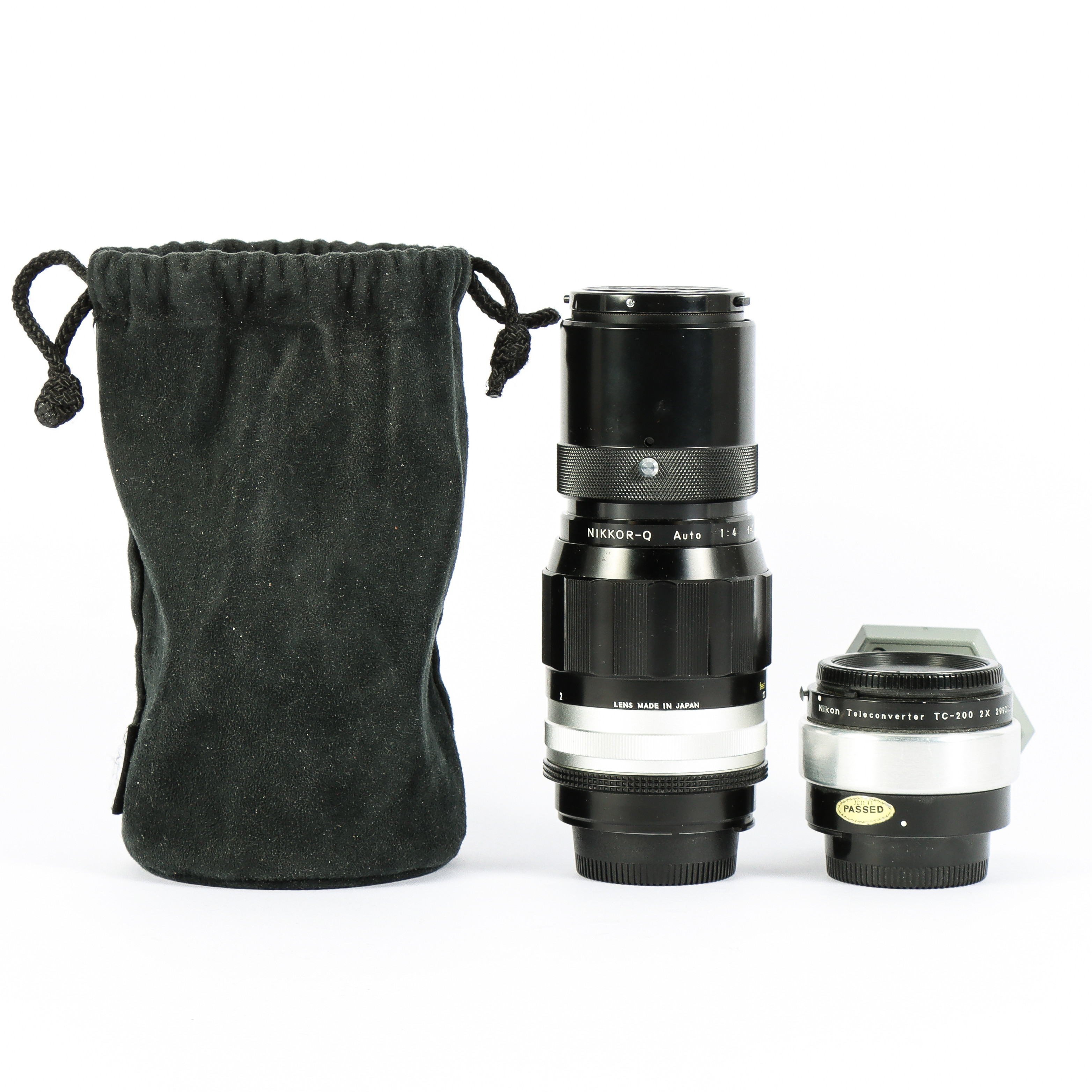 TELEOBJEKTIV Nikkor-Q Auto, 200 mm F4 samt teleconverter TC200 2X.