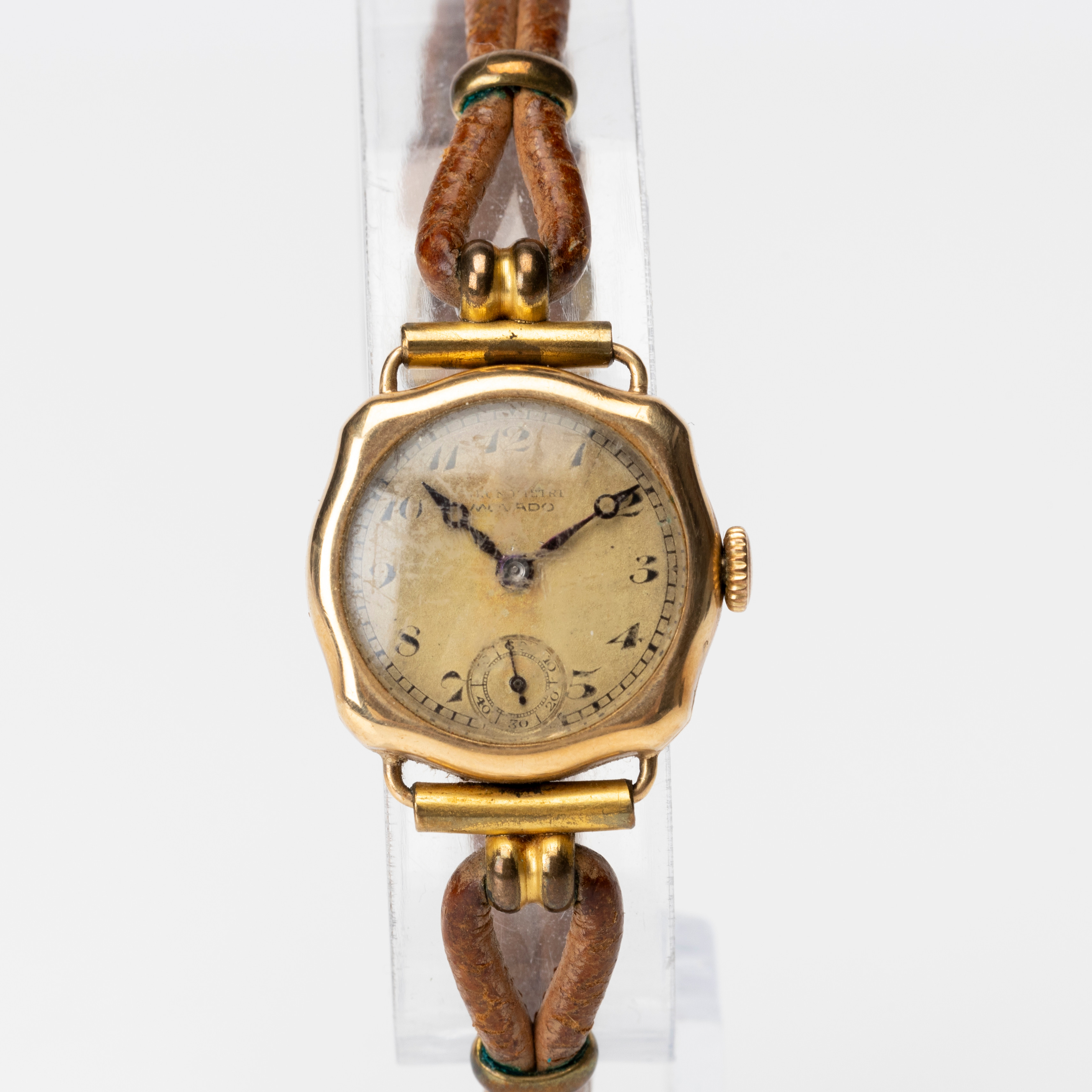 MOVADO, armbandsur, manuell, cal. 730, boett av 14K guld, 1900-talets första hälft.