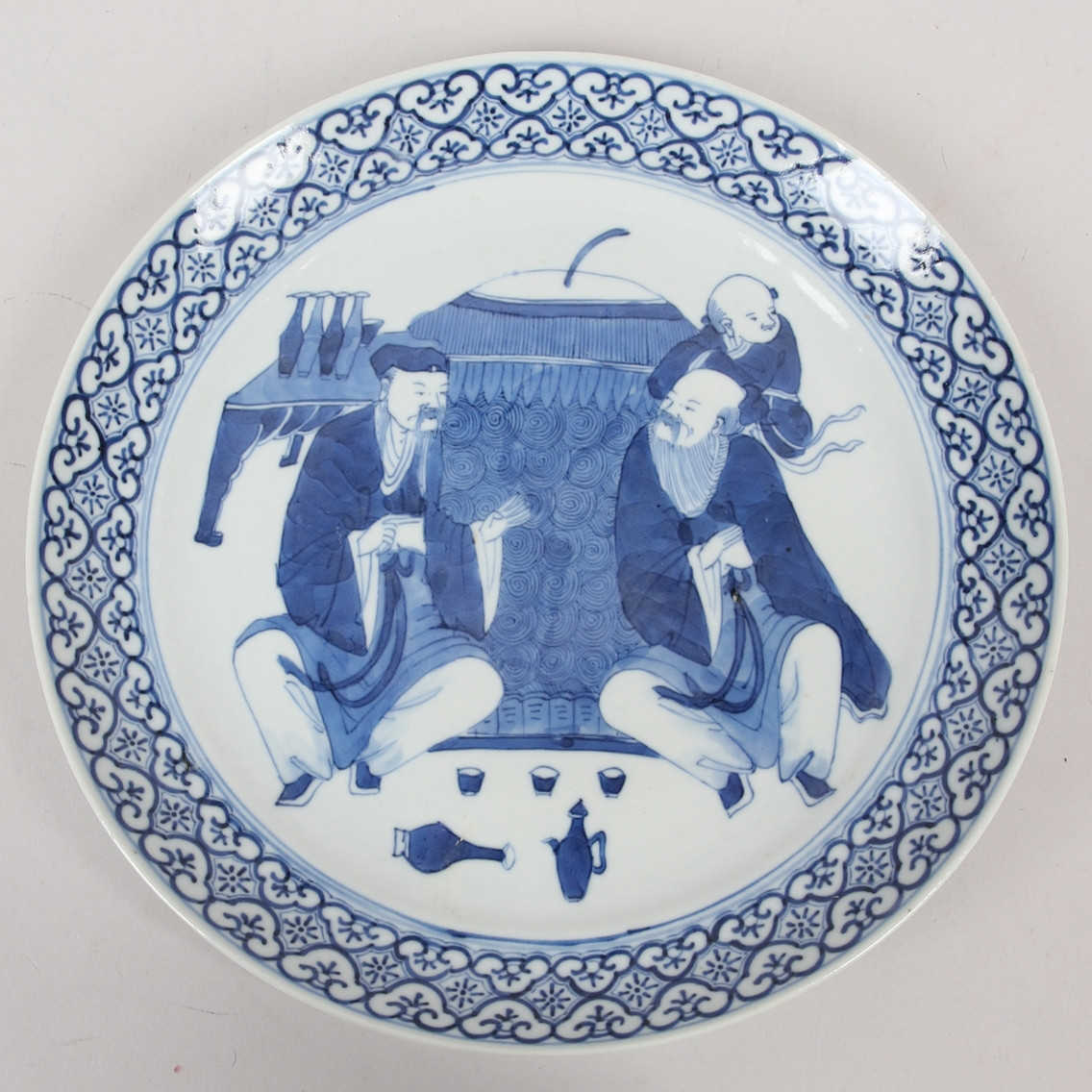 TALLRIK, porslin, Qingdynastin, Kina, 1700/1800-tal.