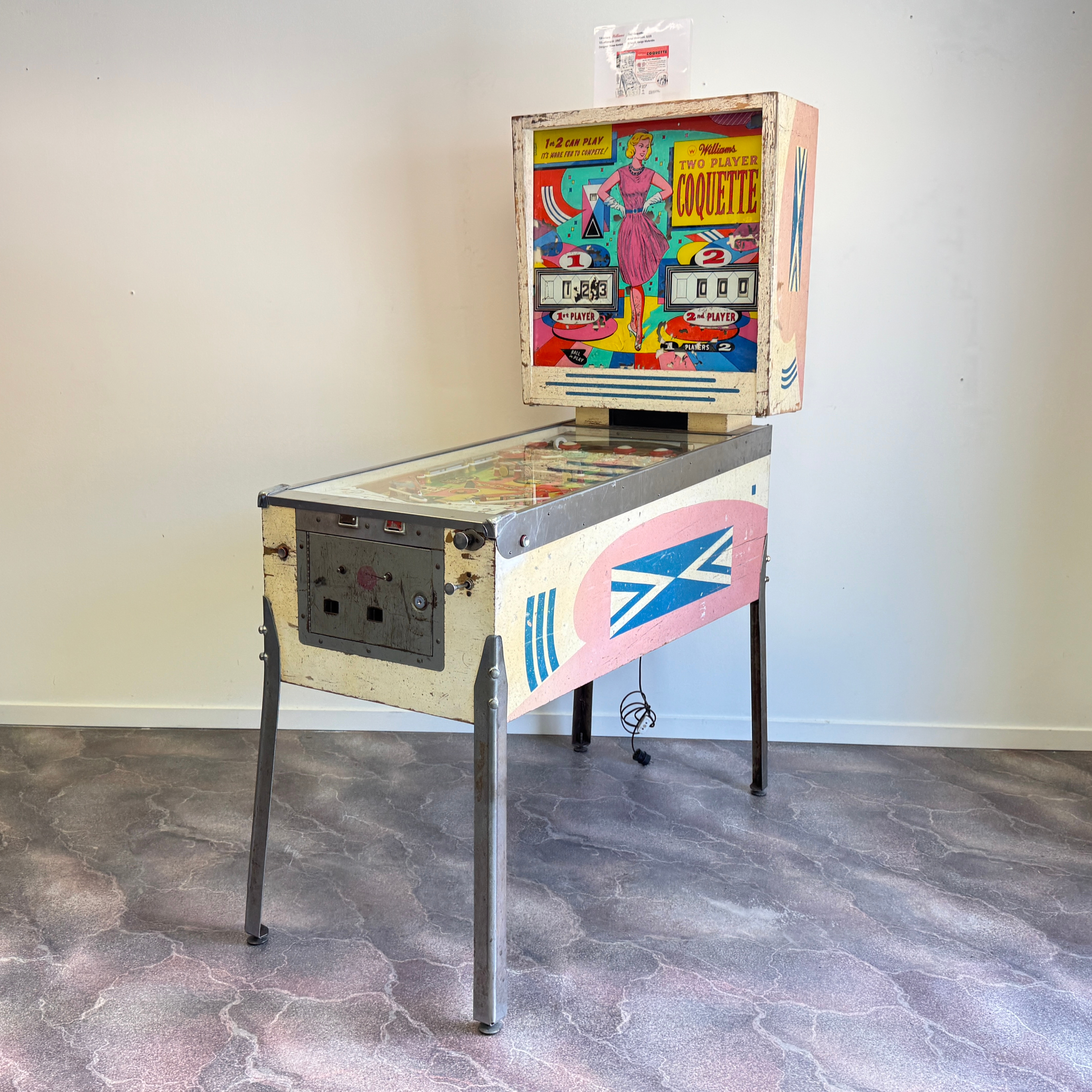 FLIPPERSPEL, WILLIAMS COQUETTE, 1962, USA.