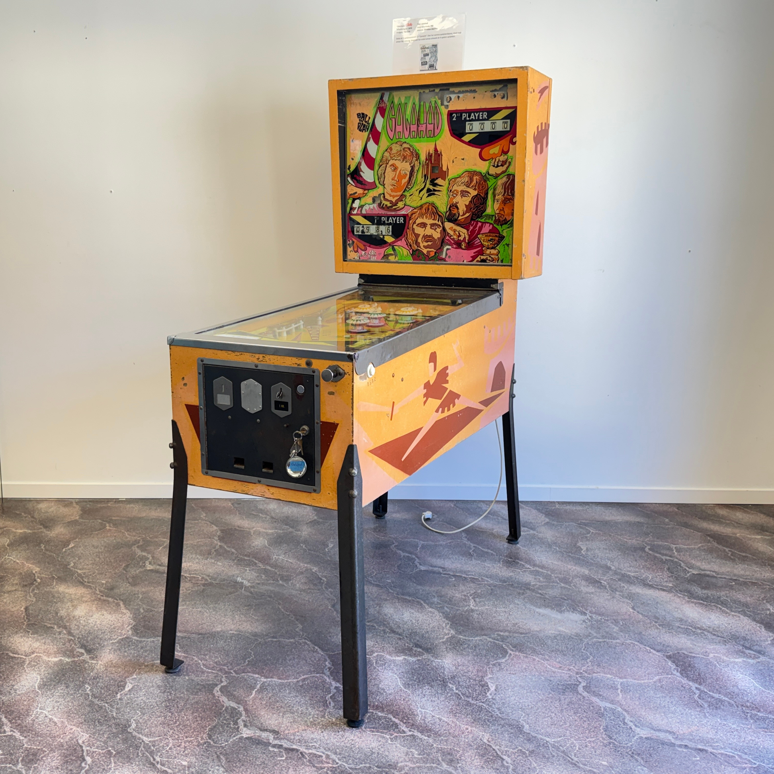 FLIPPERSPEL, BALLY GALAHAD, 1971, USA.