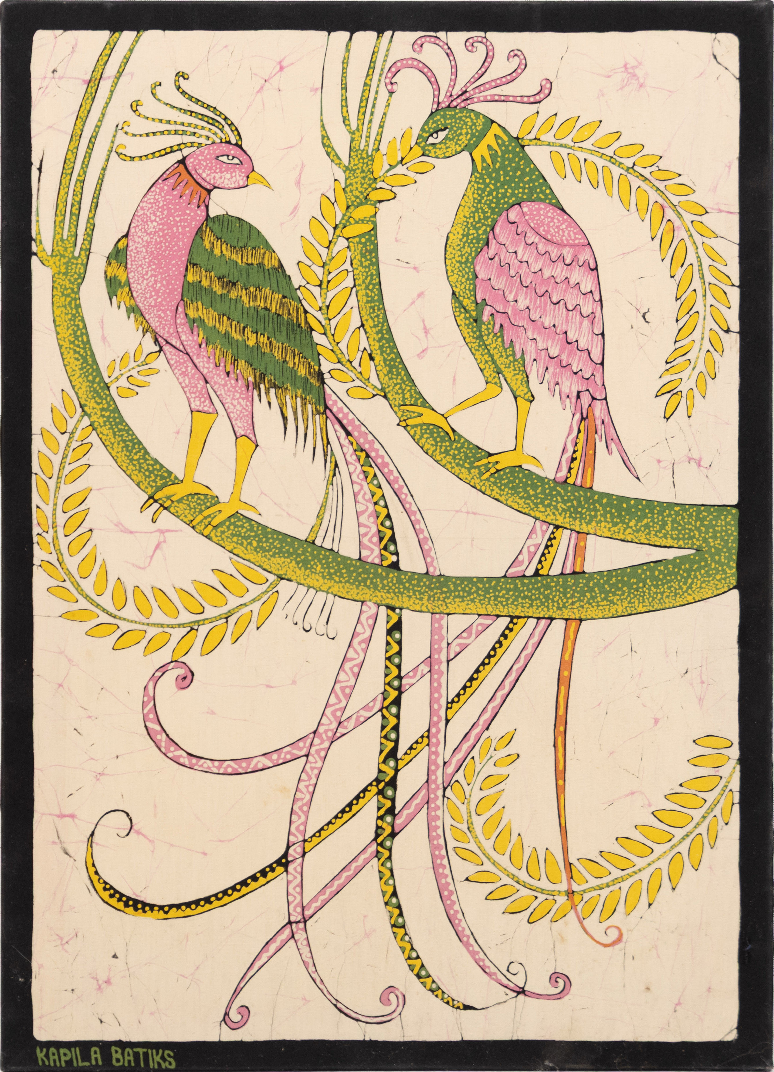 BATIKTAVLA. Kapila Batiks, 41x56 cm.