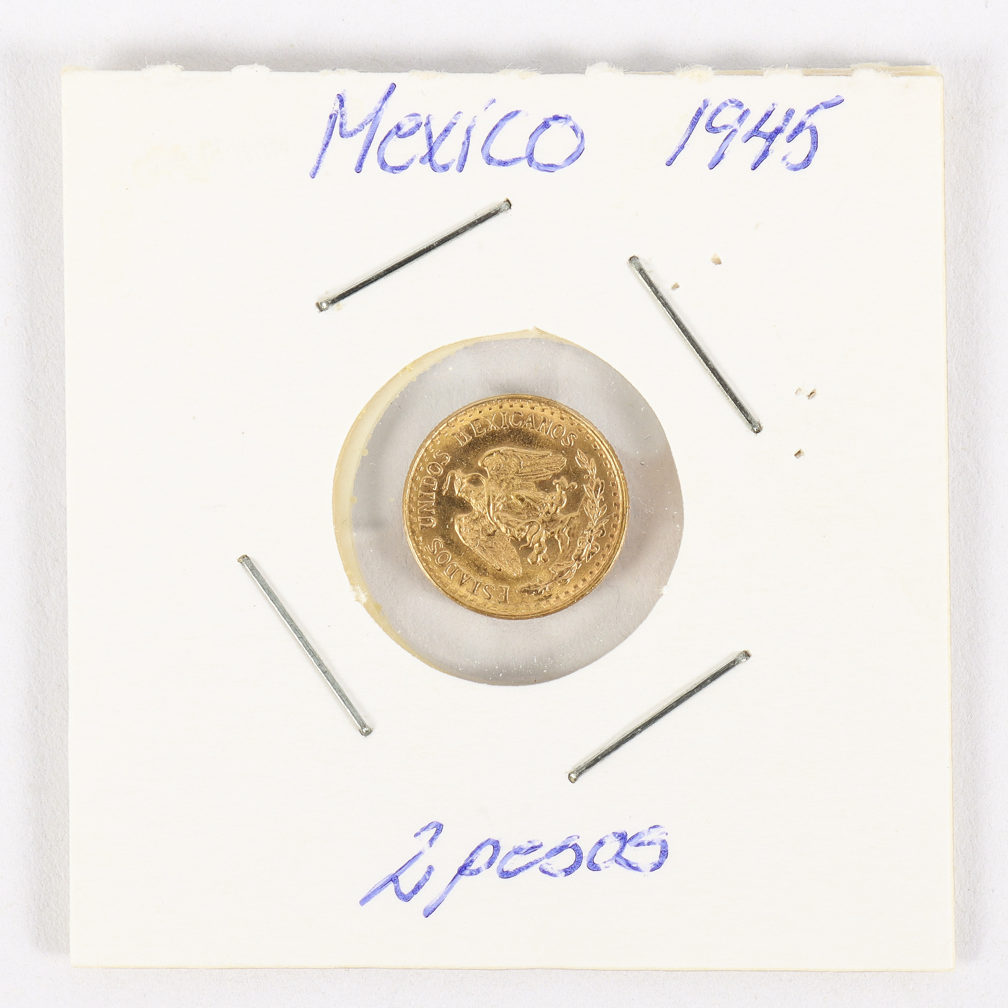 GULDMYNT Mexico 2 pesos 1945.