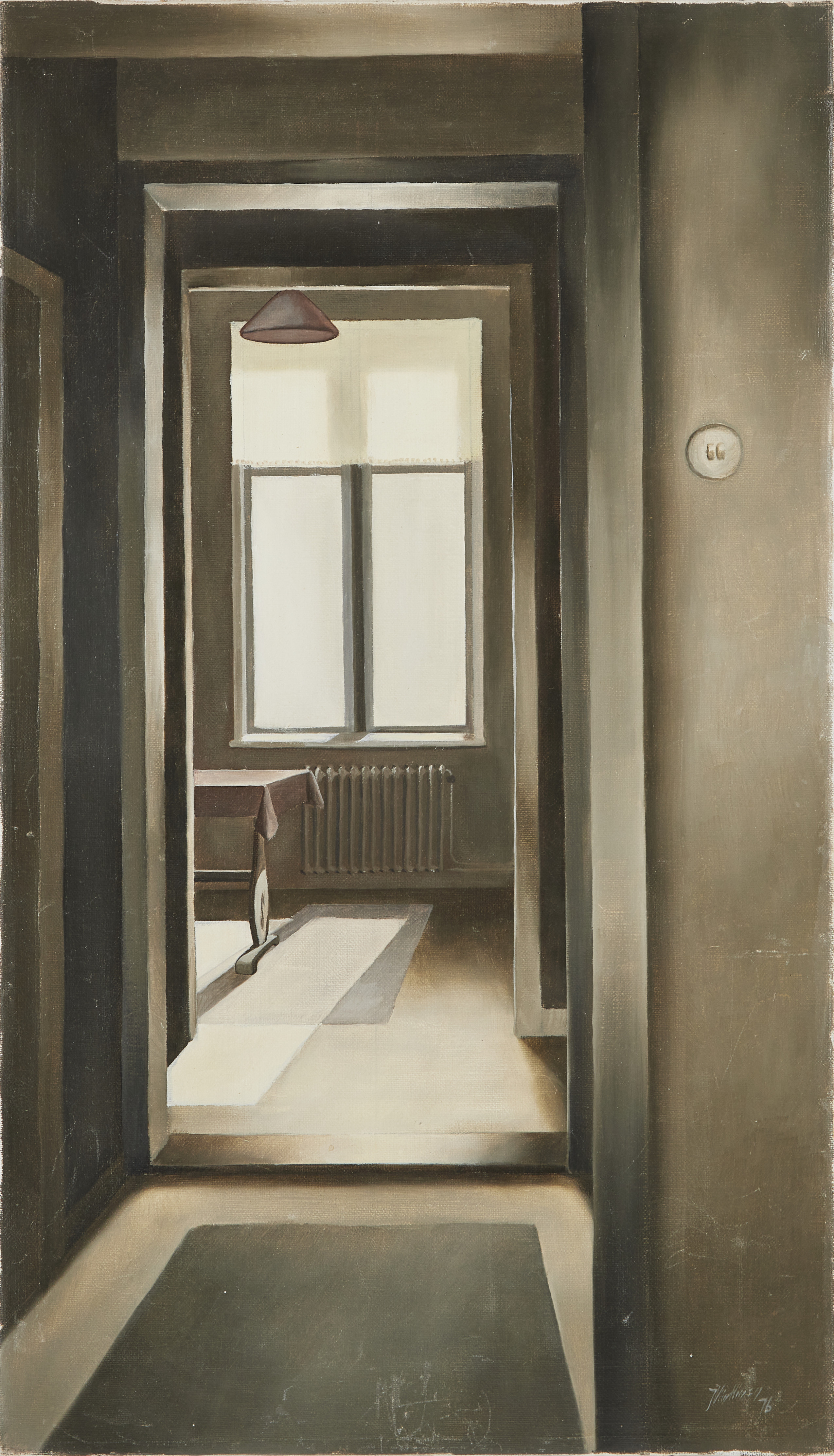 JUKKA VÄNTTINEN (f. 1954) Interiör, oljemålning på duk, signerad och daterad J Vänttinen 76.