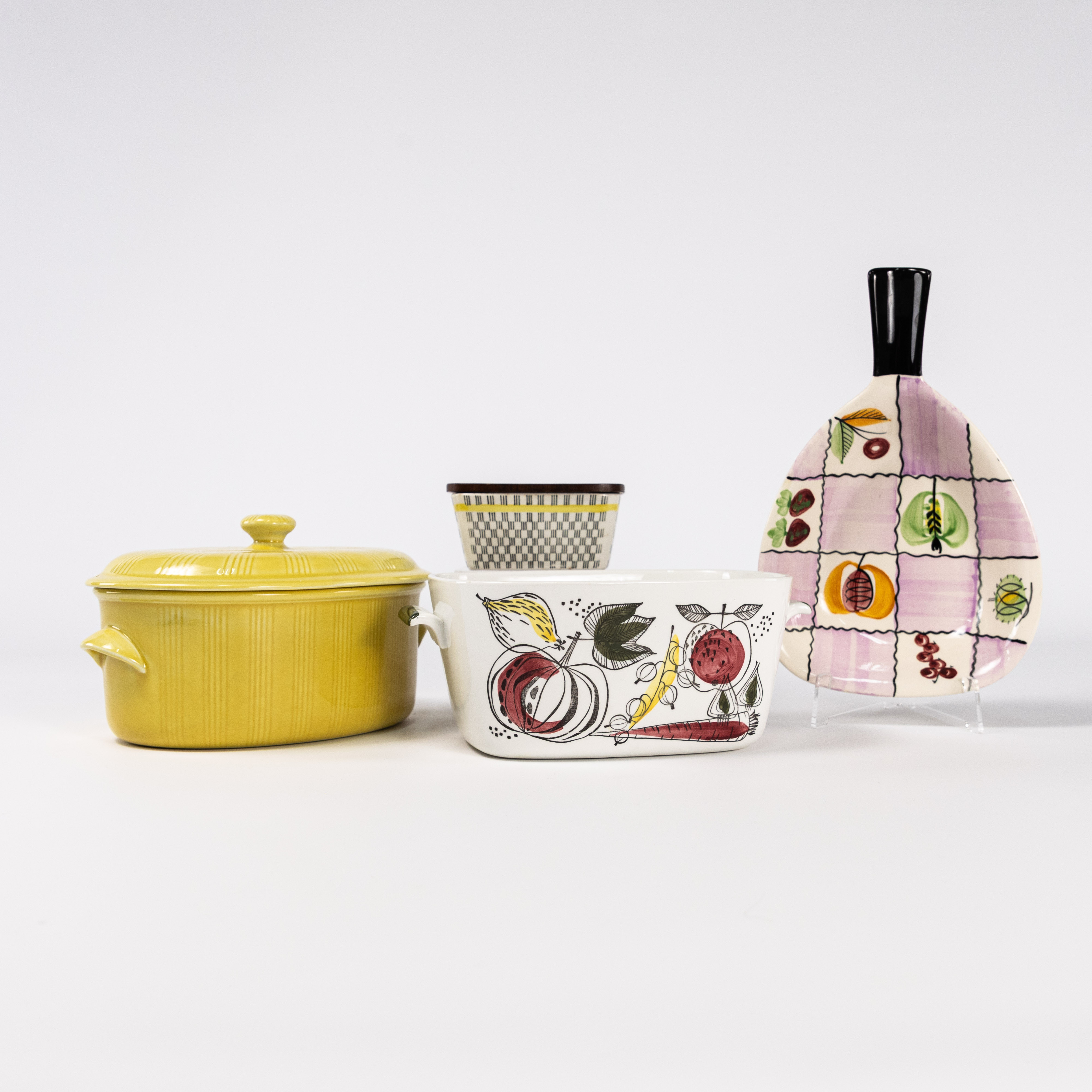 RETROPORSLIN, 4 delar, bl a Rörstrand, högsta 14 cm.