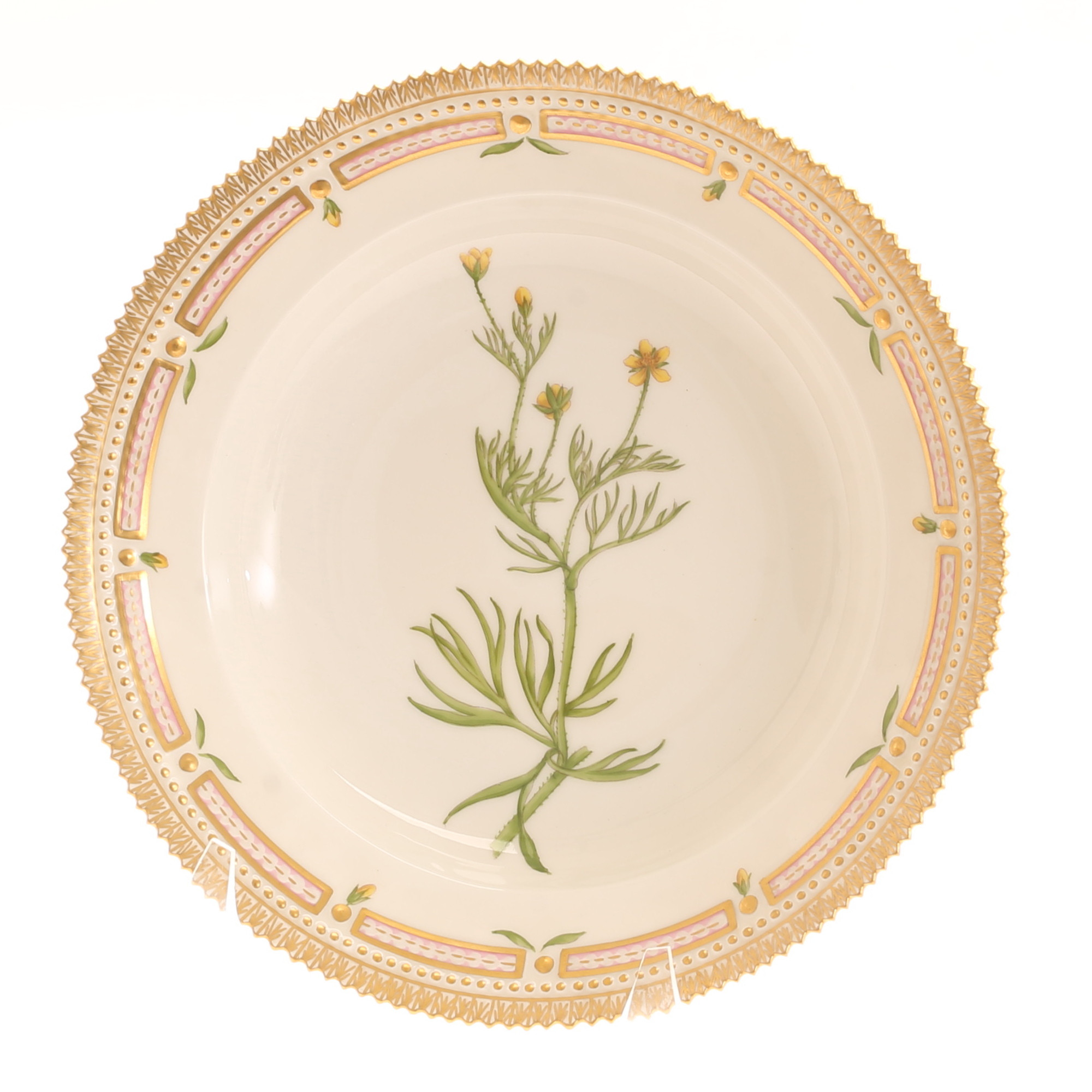 DJUP TALLRIK, porslin, "Flora Danica", Royal Copenhagen, Danmark.
