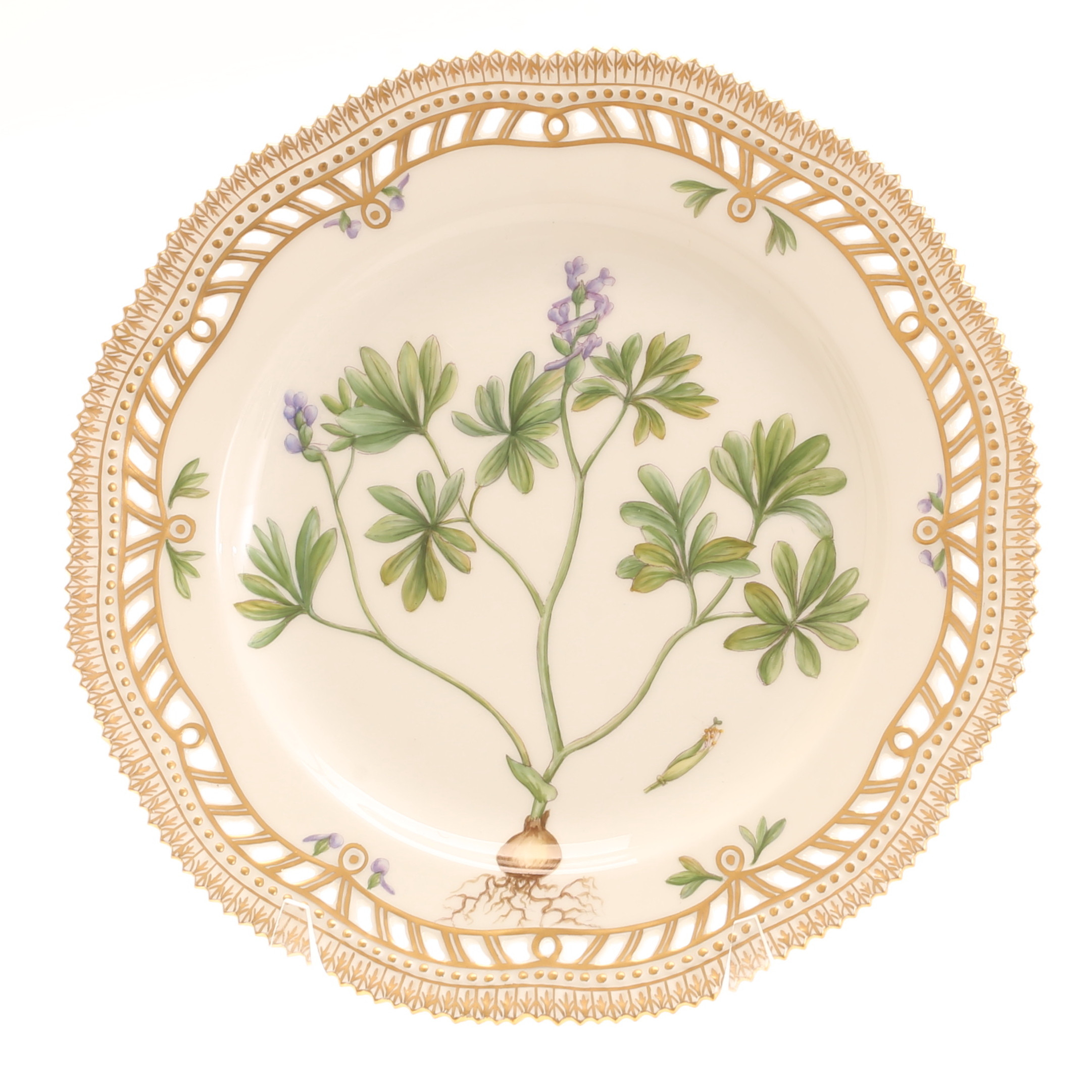 TALLRIK, porslin, "Flora Danica", Royal Copenhagen, Danmark.
