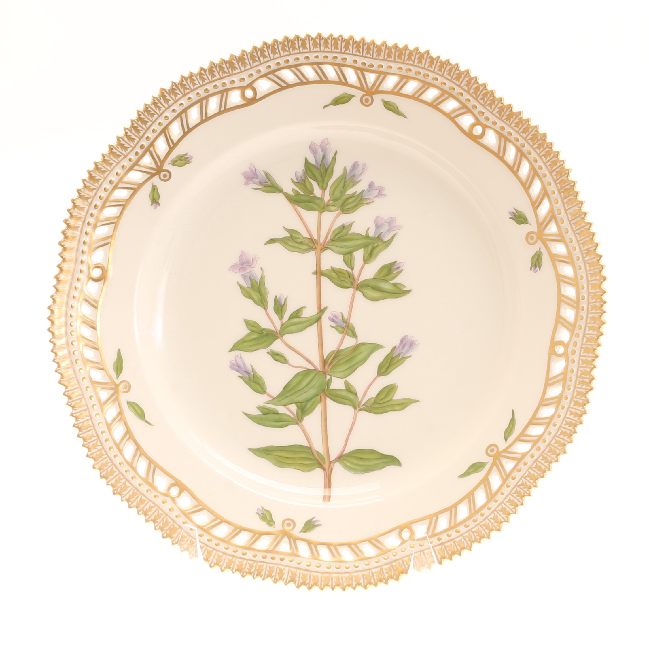 TALLRIK , porslin, "Flora Danica", Royal Copenhagen, Danmark.