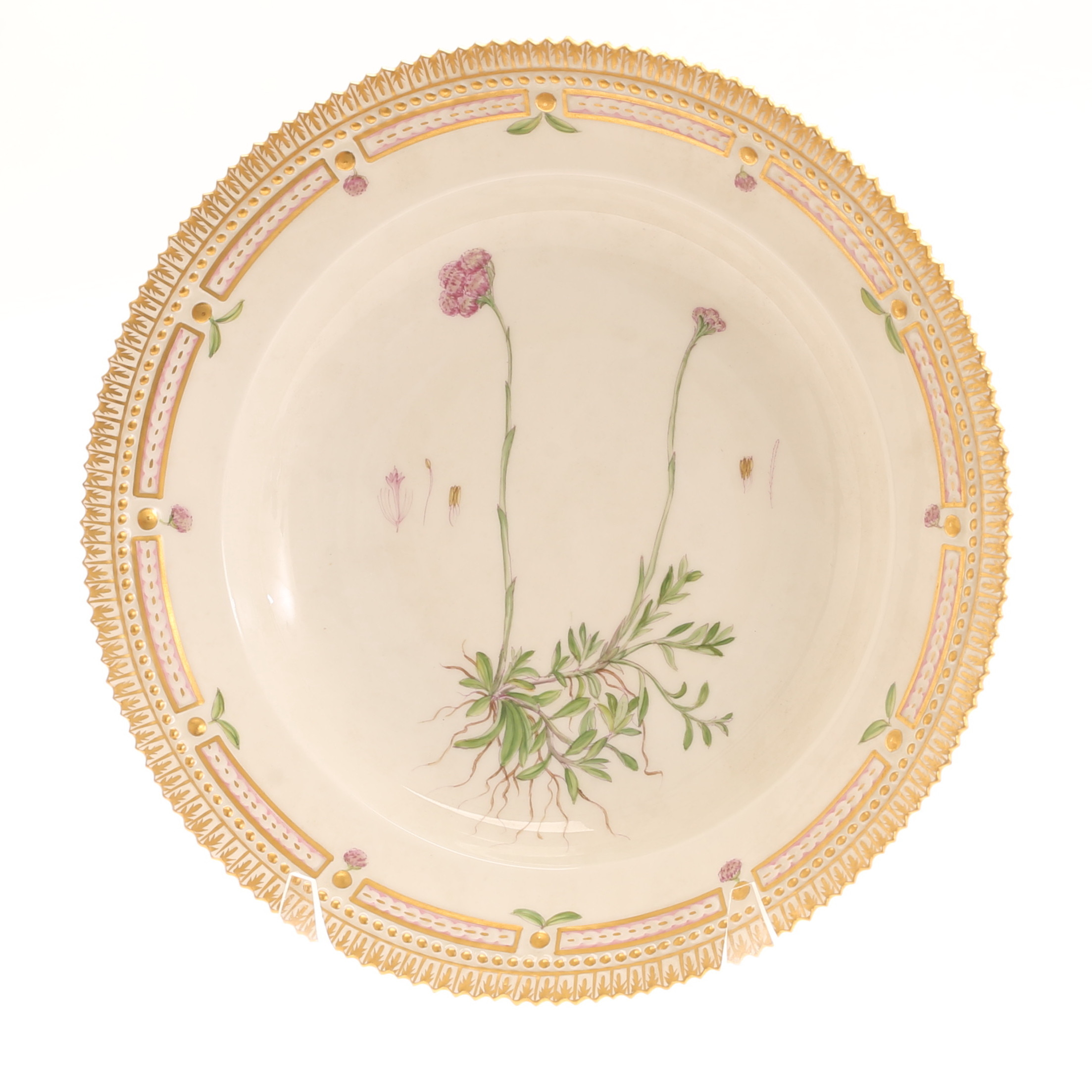 DJUP TALLRIK "Flora Danica", Royal Copenhagen, Danmark.