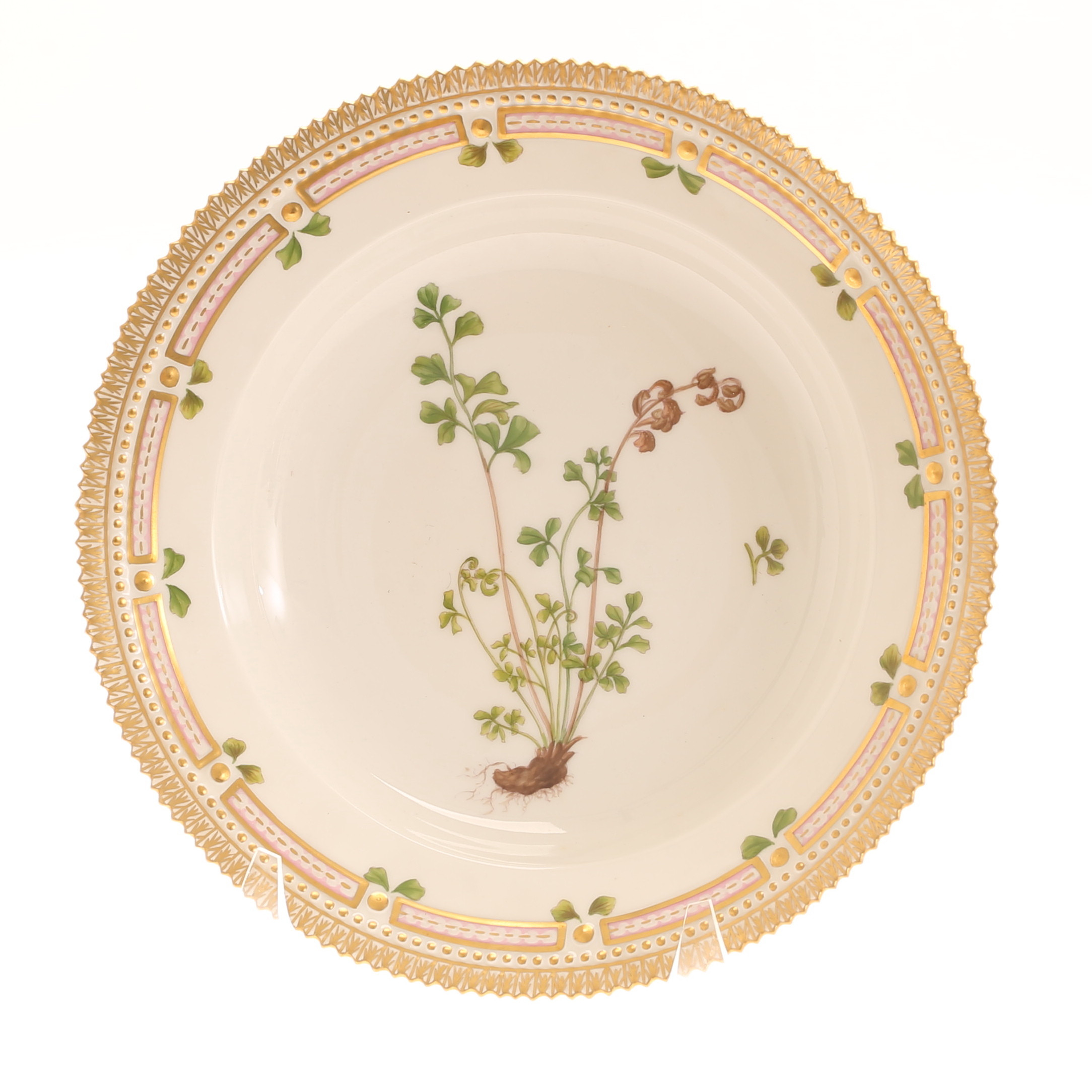 DJUP TALLRIK, porslin, "Flora Danica", Royal Copenhagen, Danmark.