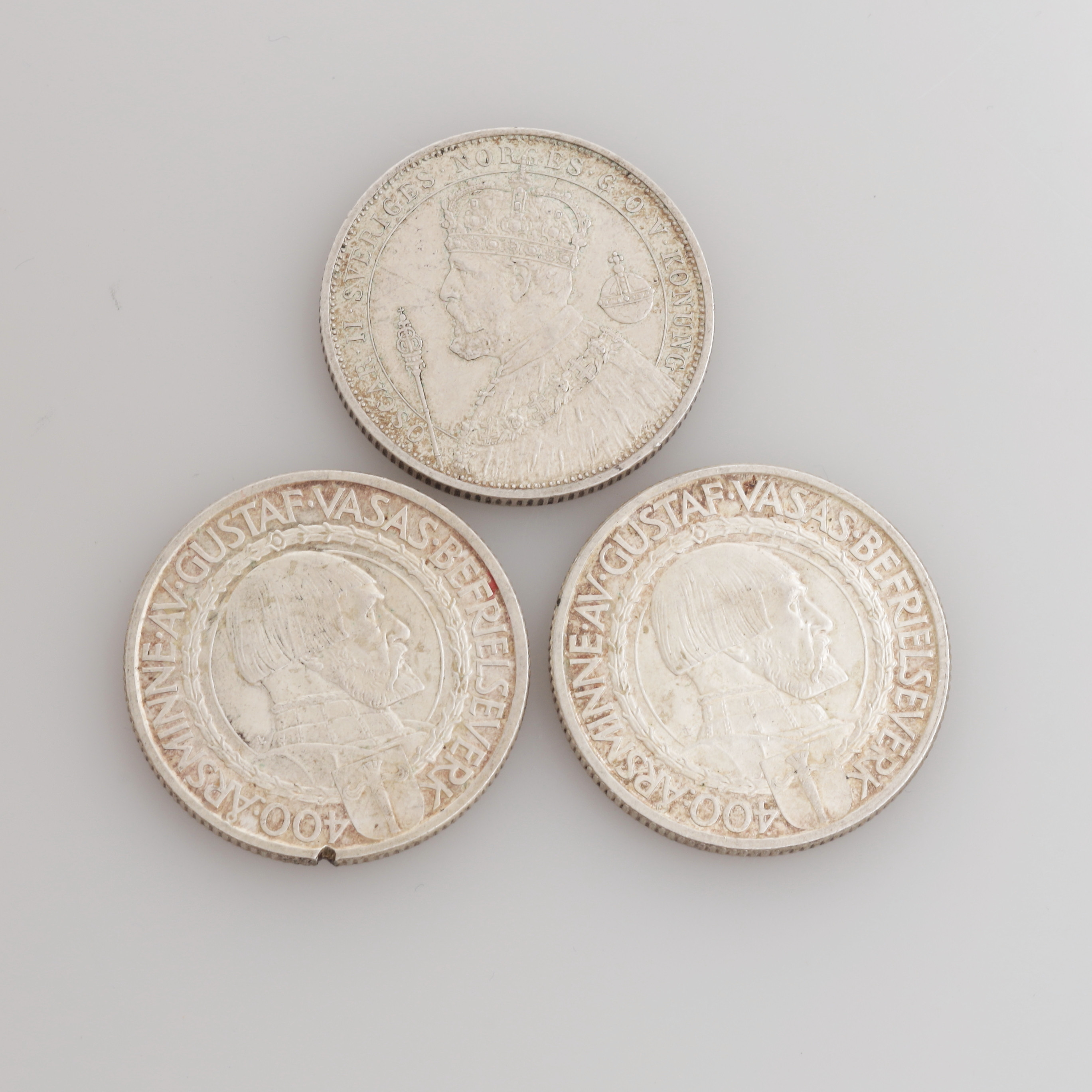 MYNT, 3 st, silver, Sverige, totalvikt 45 gram.