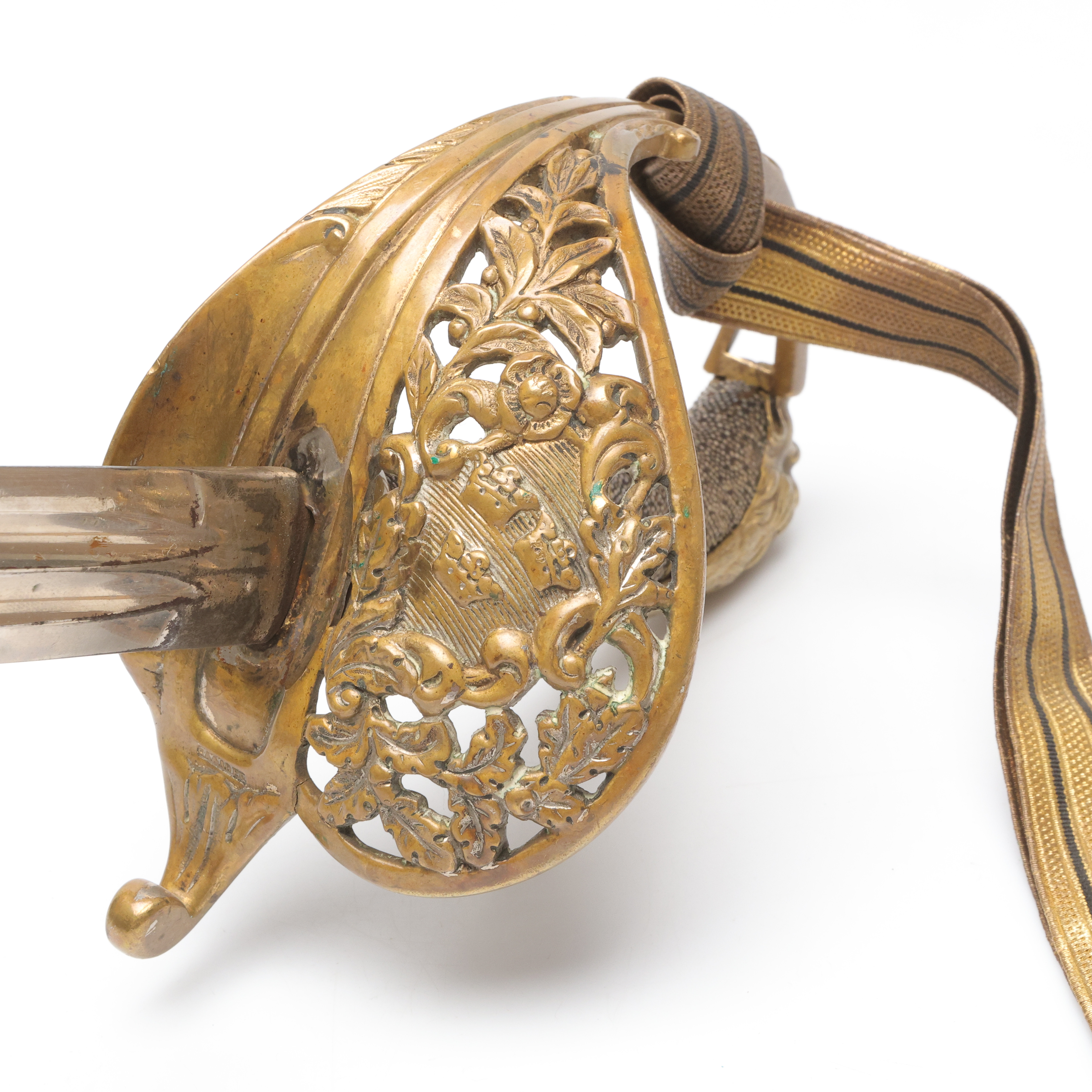 VÄRJA för officer, med balja och portopé, 1800-talets slut.