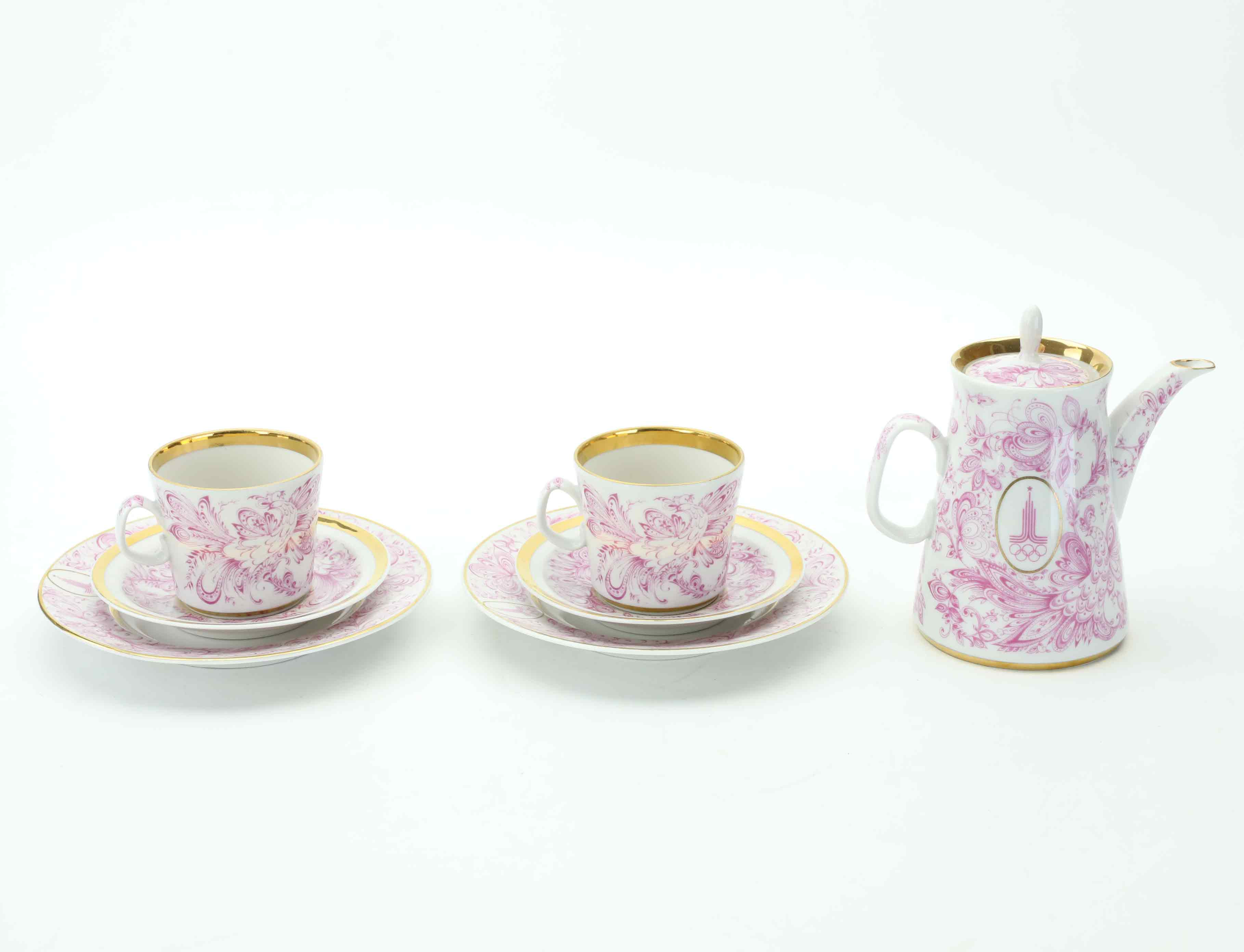 TESERVIS, porslin, Lomonosov, Moskva, Ryssland OS-1980.