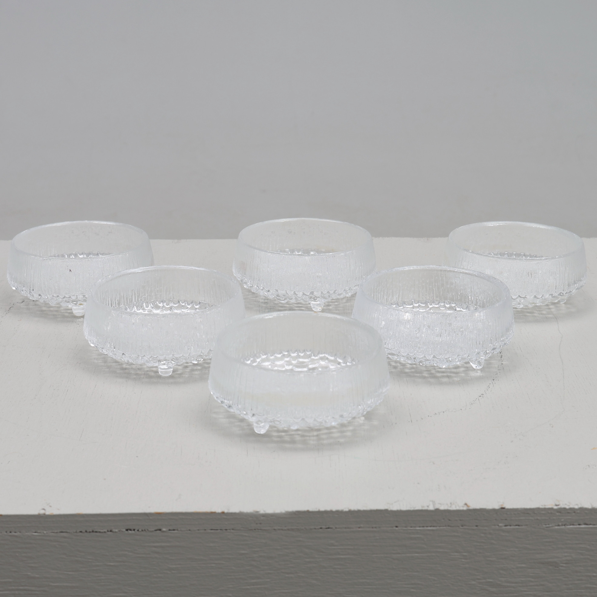 TAPIO WIRKKALA. Dessertskålar, 6 st, 'Ultima Thule'', Iittala, Finland.