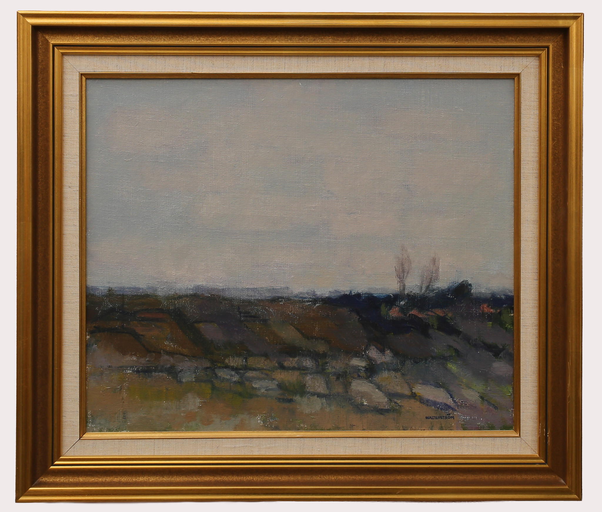 INGVAR WALTERSTRÖM. Olja på duk, landskap, signerad Walterström.