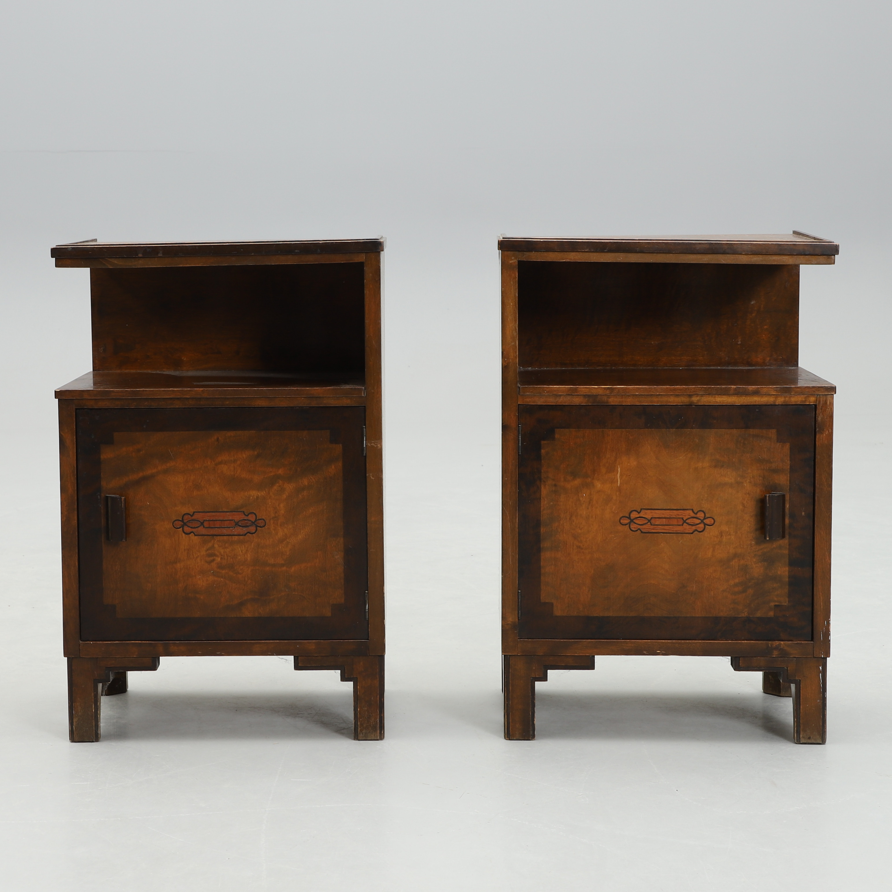 NATTDUKSBORD, ett par, art deco, 1930/40-tal.