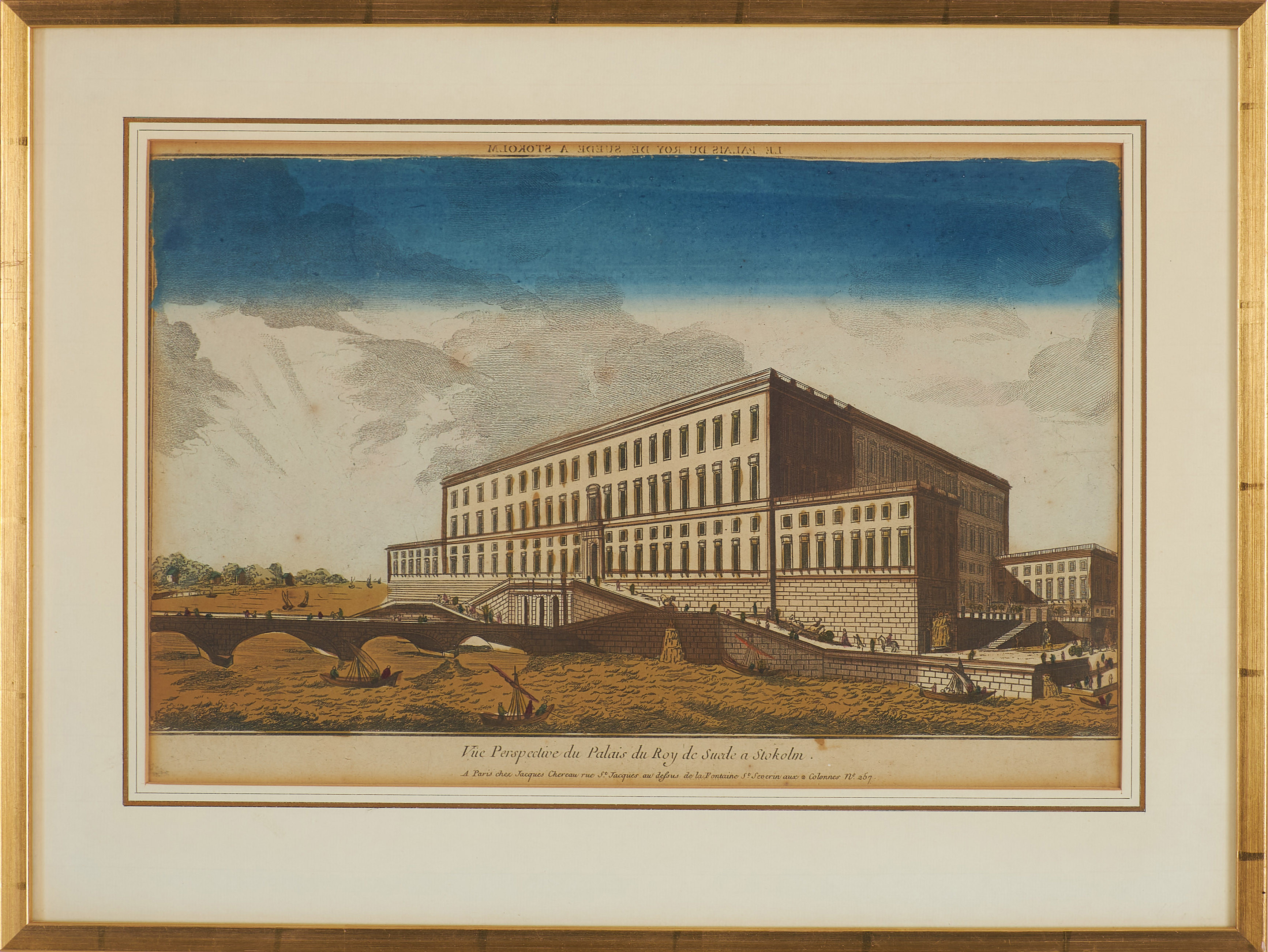 HARALD SALLBERG. Kungliga Slottet, Stockholm, gravyr.