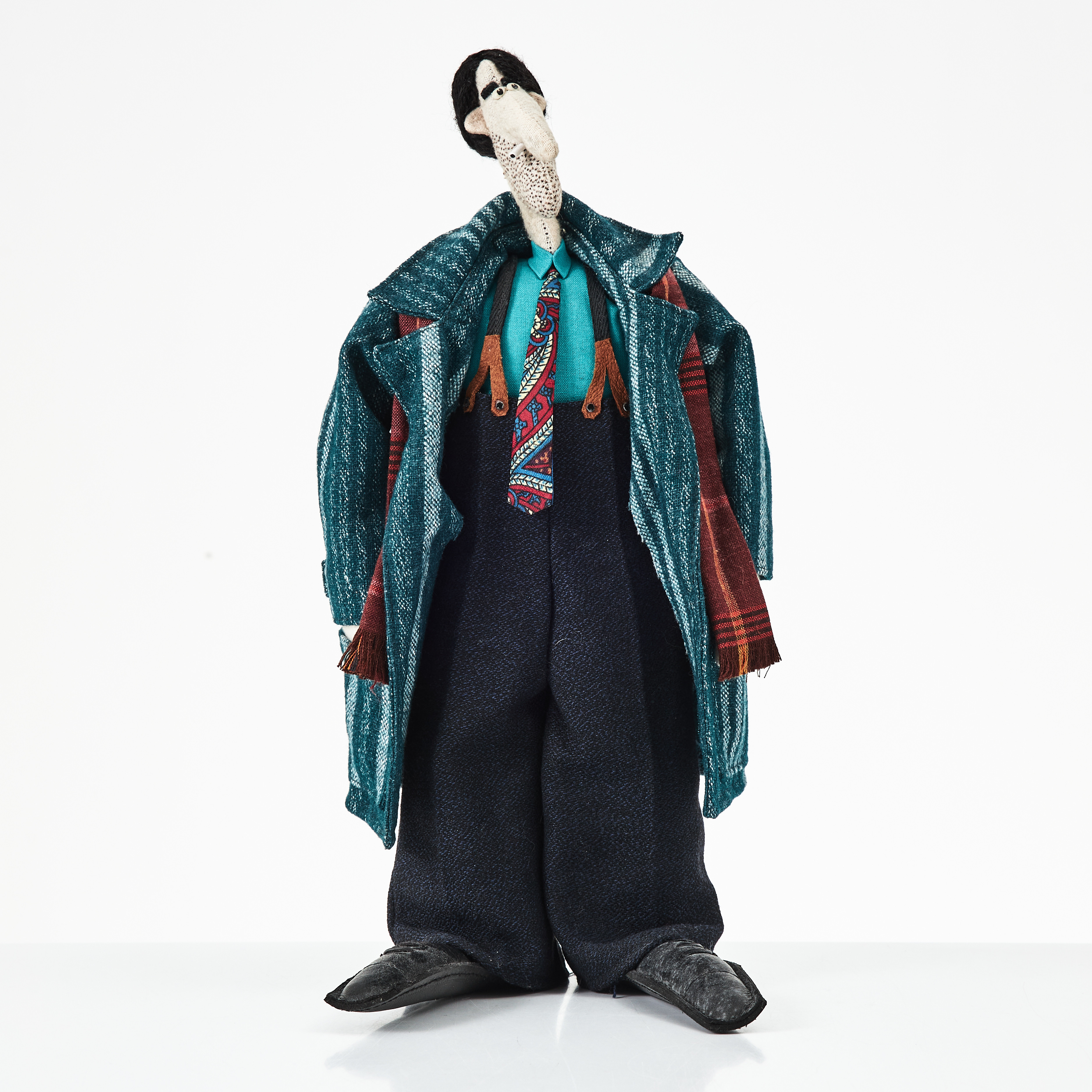 MONIKA PAWEL ALTHAMER. Skulptur i textil, etikettmärkt "Atelie Althamer Warszawa-Polska.