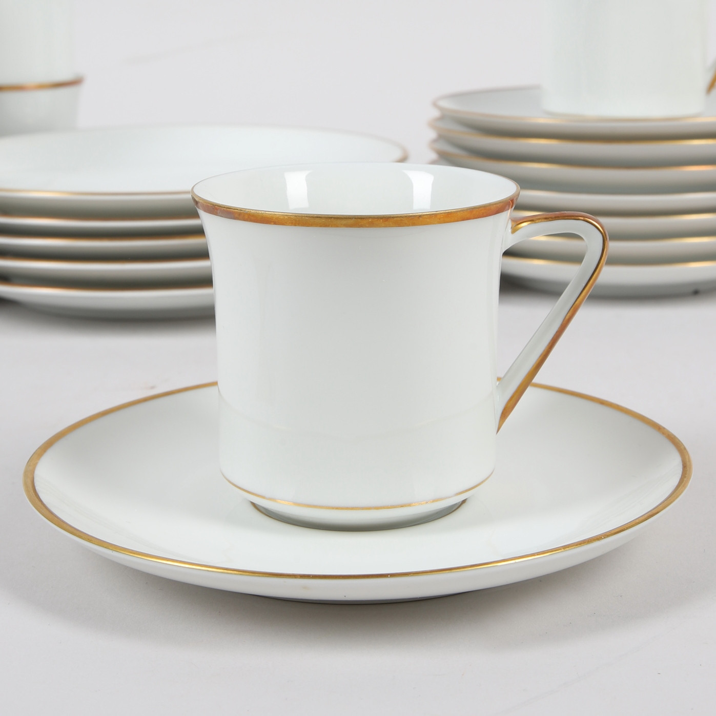 KAFFESERVISDELAR, 20 delar, porslin, Krister, KPM, Tyskland, 1900-tal.