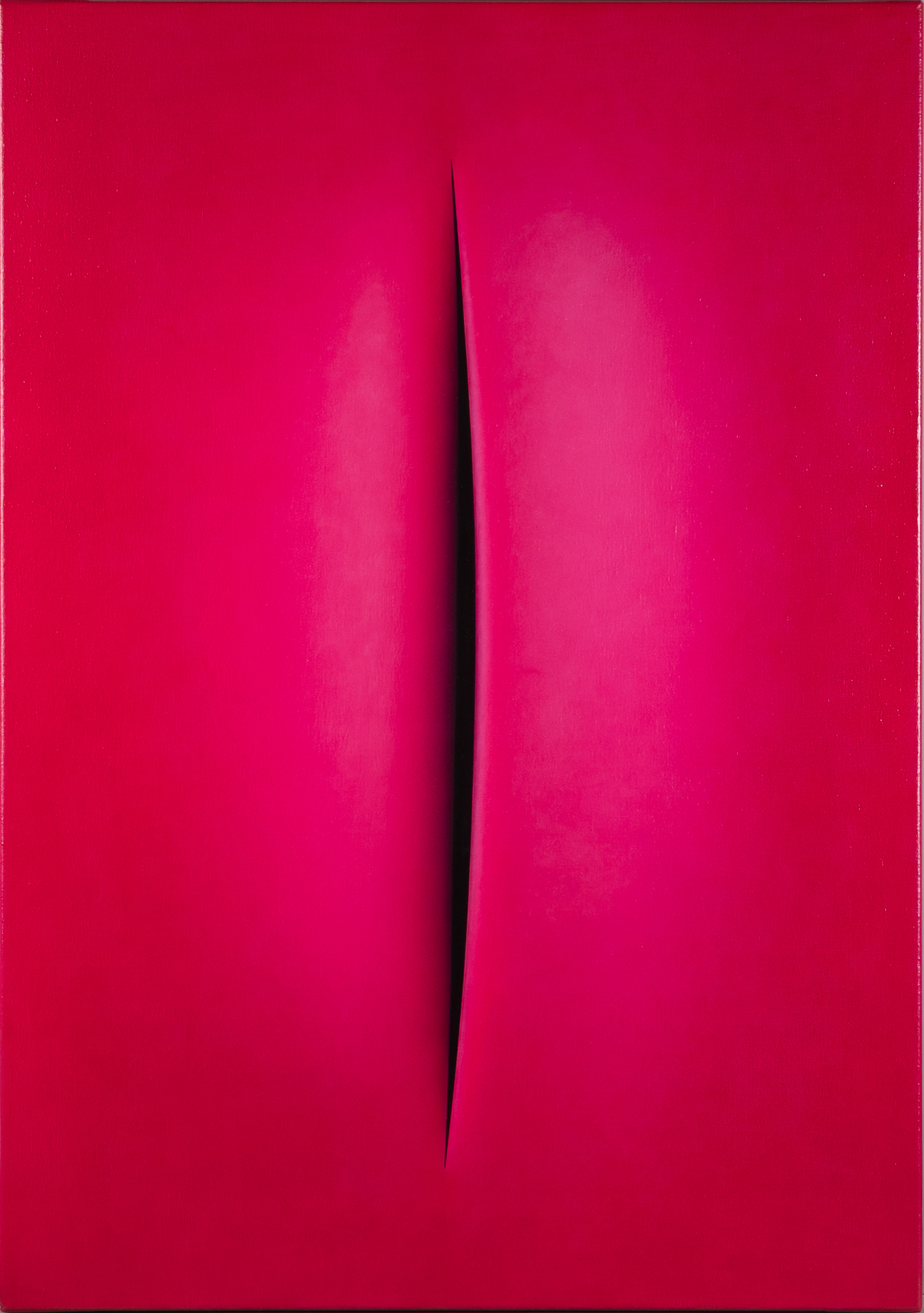 RALF ARZT. "Hommage à Fontana" XXXI", olja på duk, signerad a tergo.