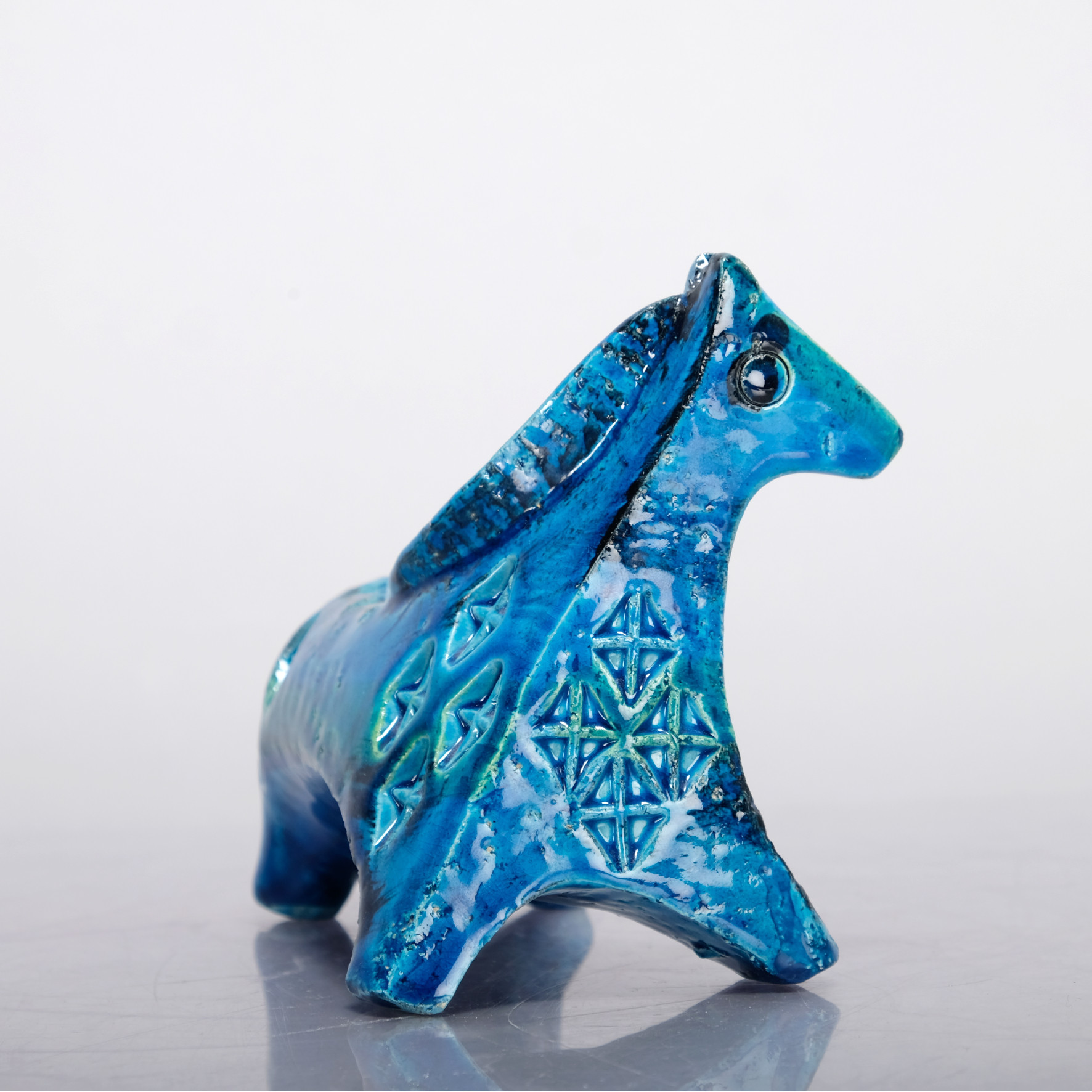 ALDO LONDI. Figurin, häst, keramik, Bitossi.