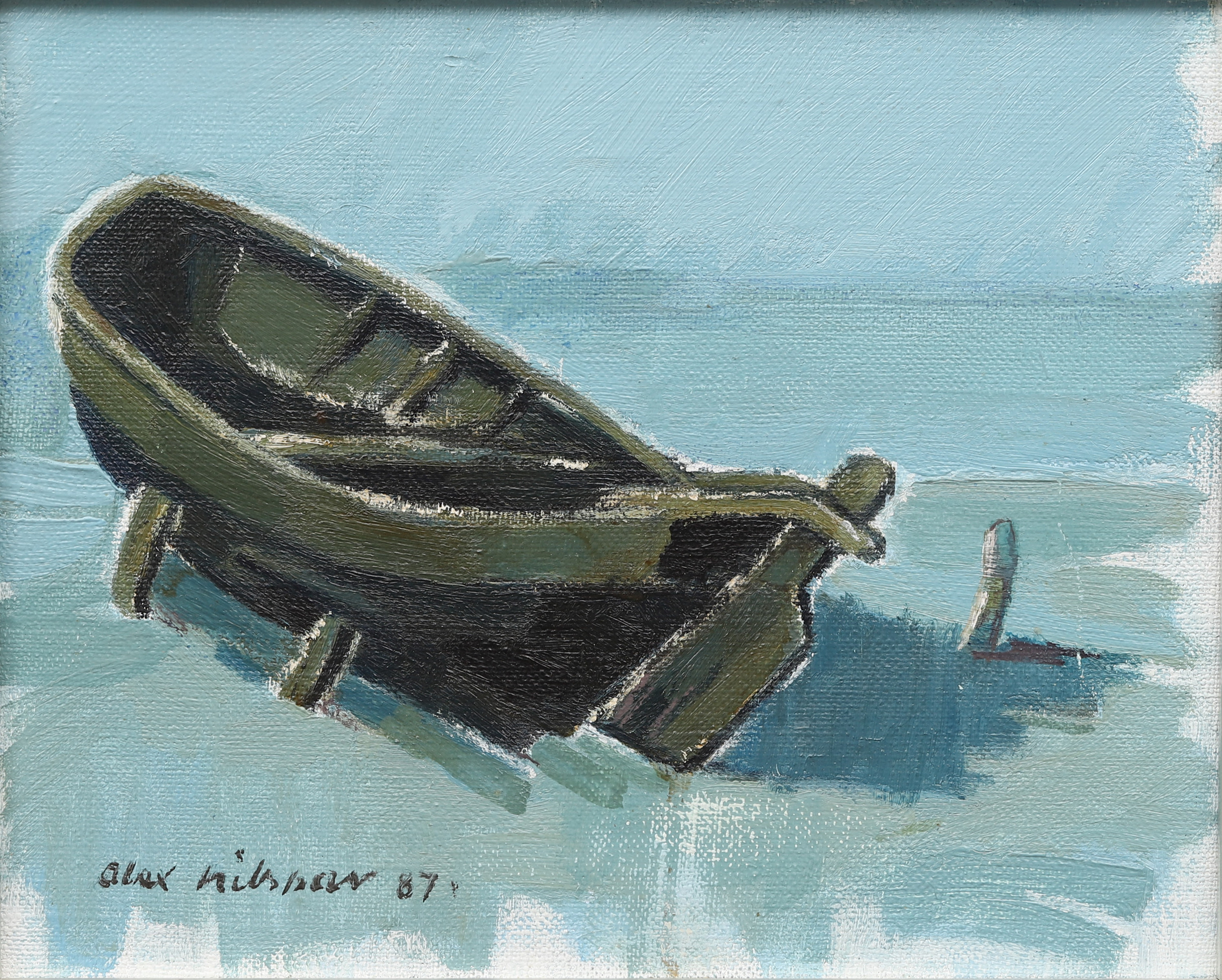 ALEX NILSSON. Olja på duk. Signerad och daterad -87.