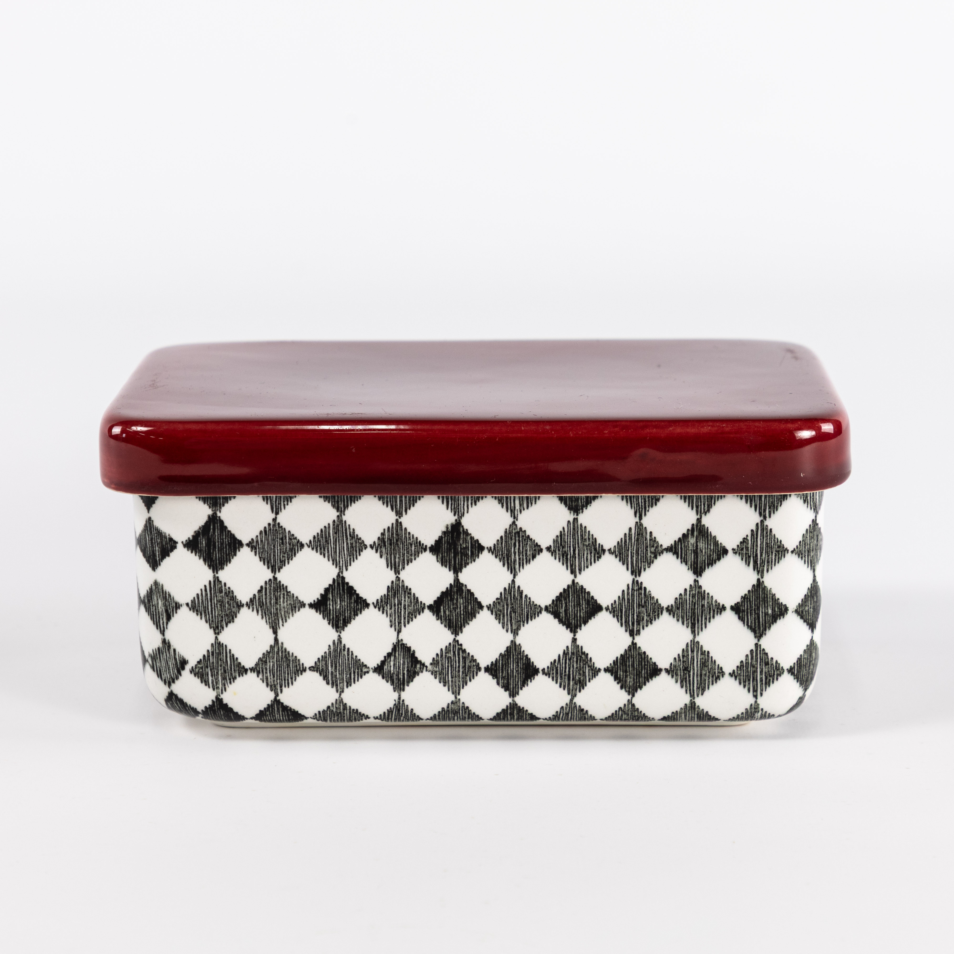 MARIANNE WESTMAN, smörburk, "Red Top", Rörstrand.